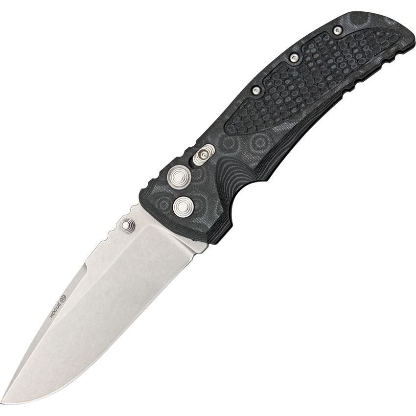 HOGUE EX-01 4&quot; FOLDER DROP PT BLADE G-10 FRAME G-MASCUS BLK