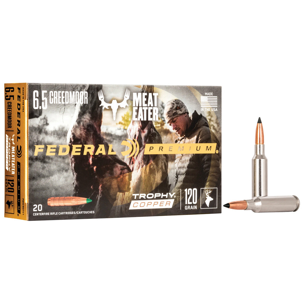 FEDERAL PREMIUM 6.5 PRC 120GR TROPHY COPPER 20RD