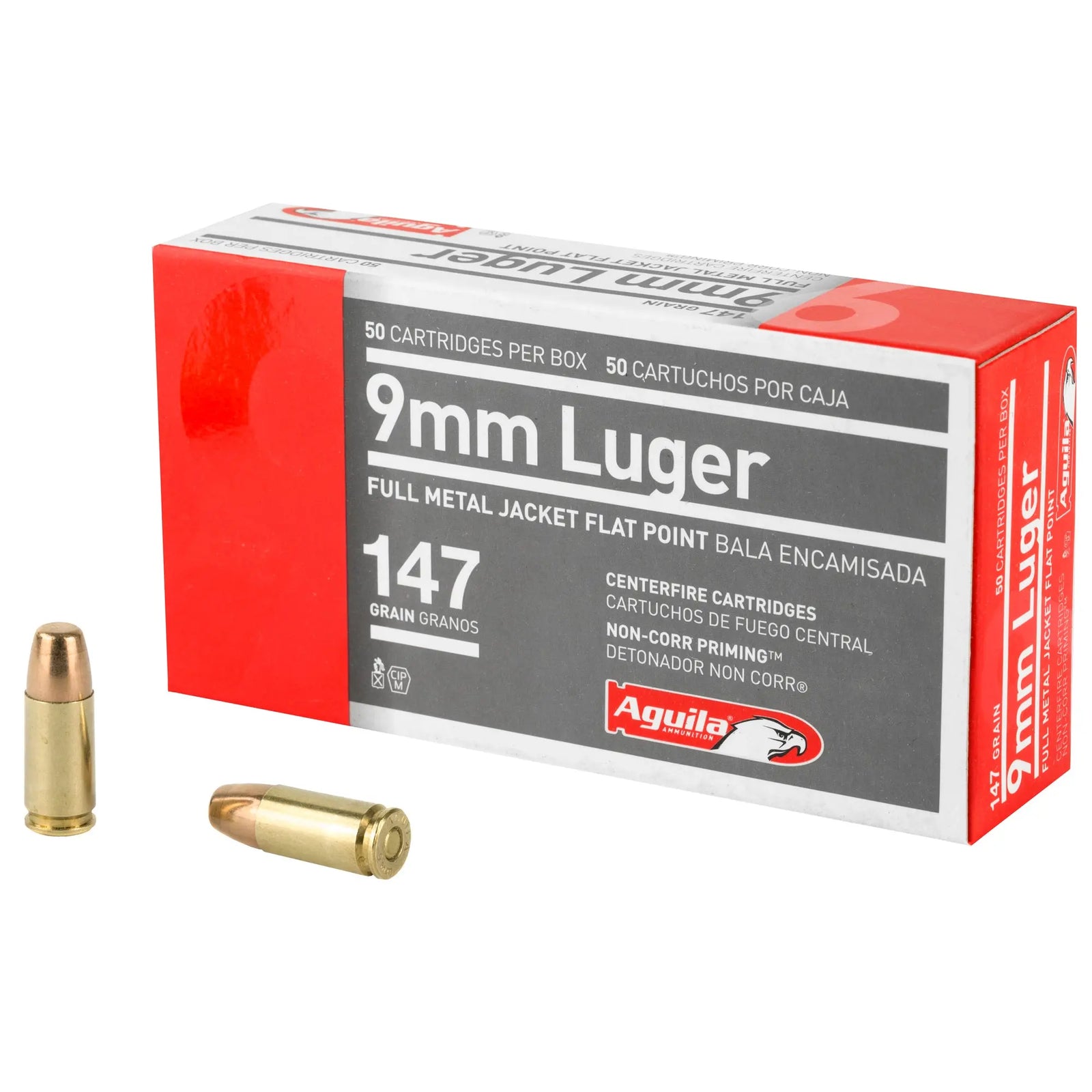 AGUILA 9MM 147GR FMJ FP 50/1000 - American Ordnance