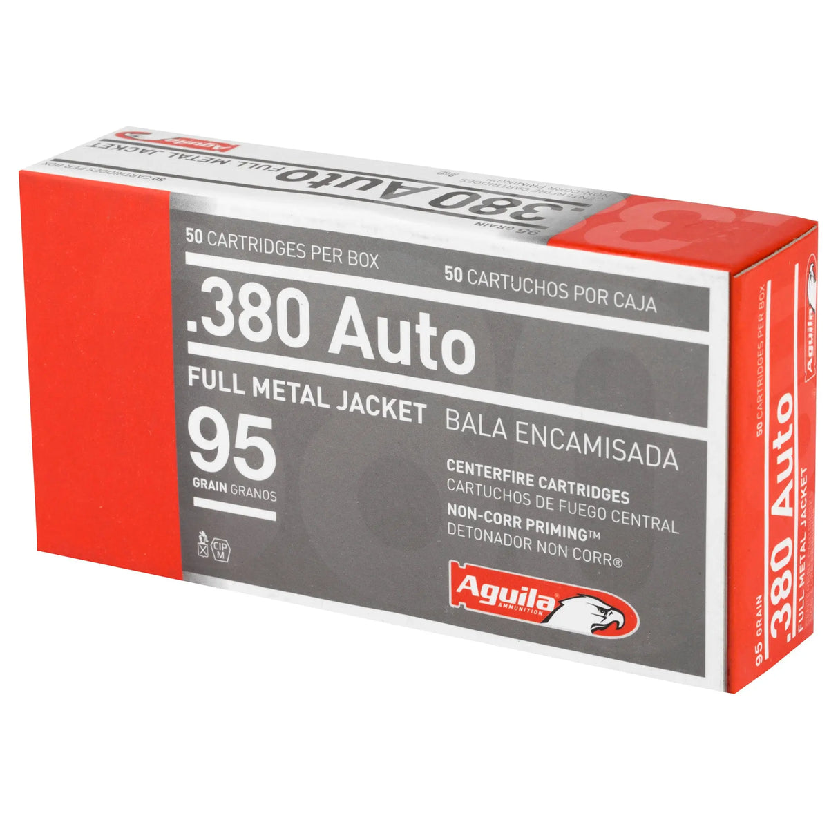 AGUILA 380ACP 95GR FMJ 50/1000 - American Ordnance