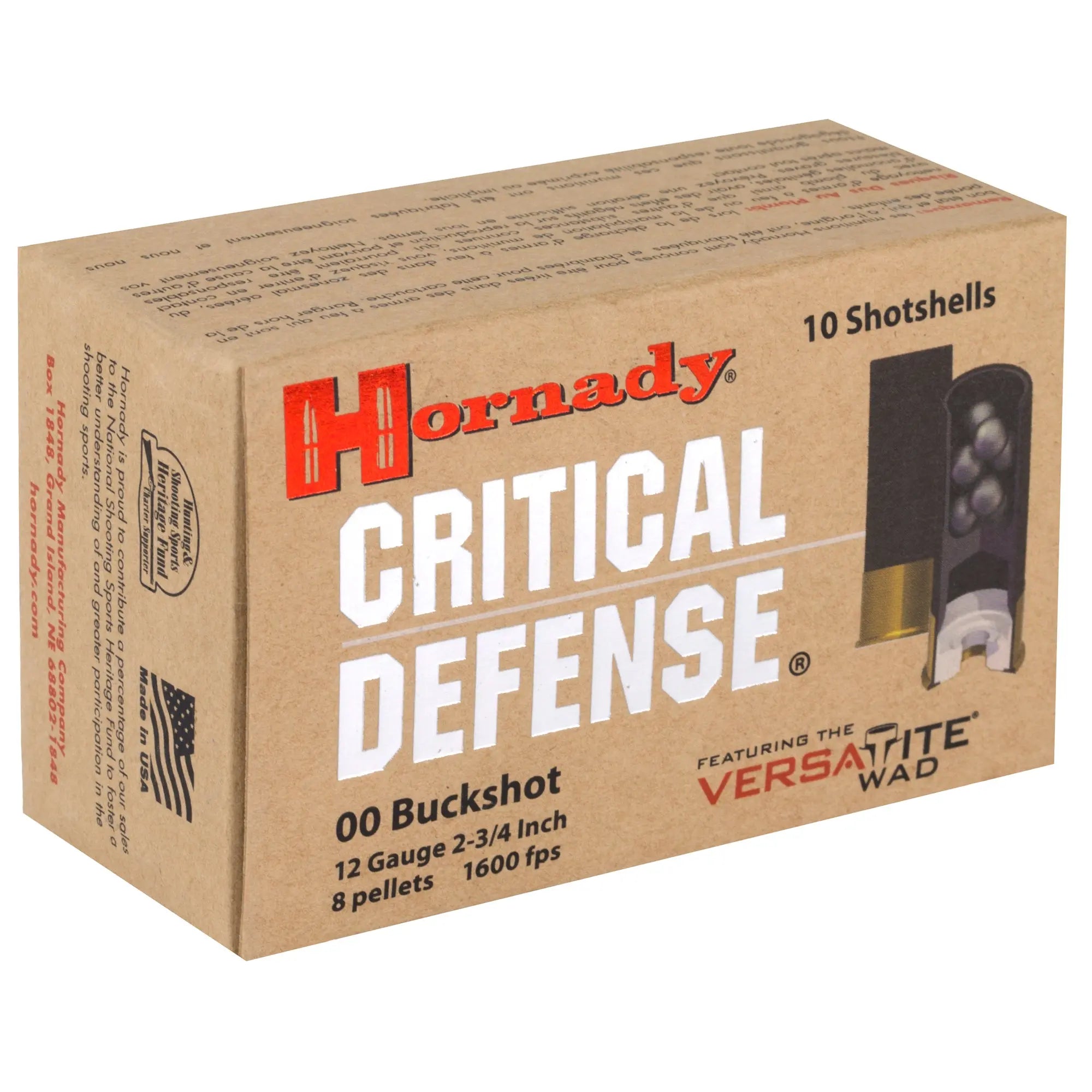 HRNDY CD 12GA 00 BUCK 10/100 - American Ordnance