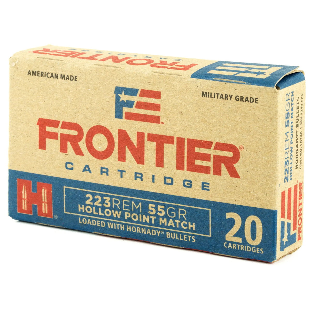 FRONTIER 223REM 55GR HP MATCH 20/500 - American Ordnance
