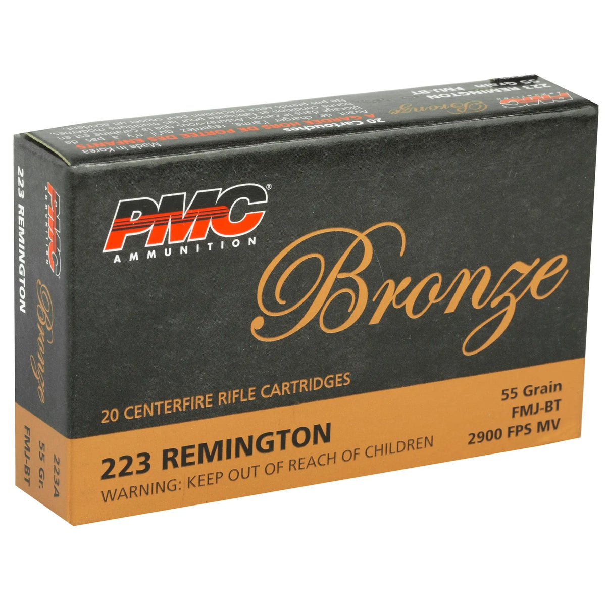 PMC BRNZ 223REM 55GR FMJ 20/1000 - American Ordnance