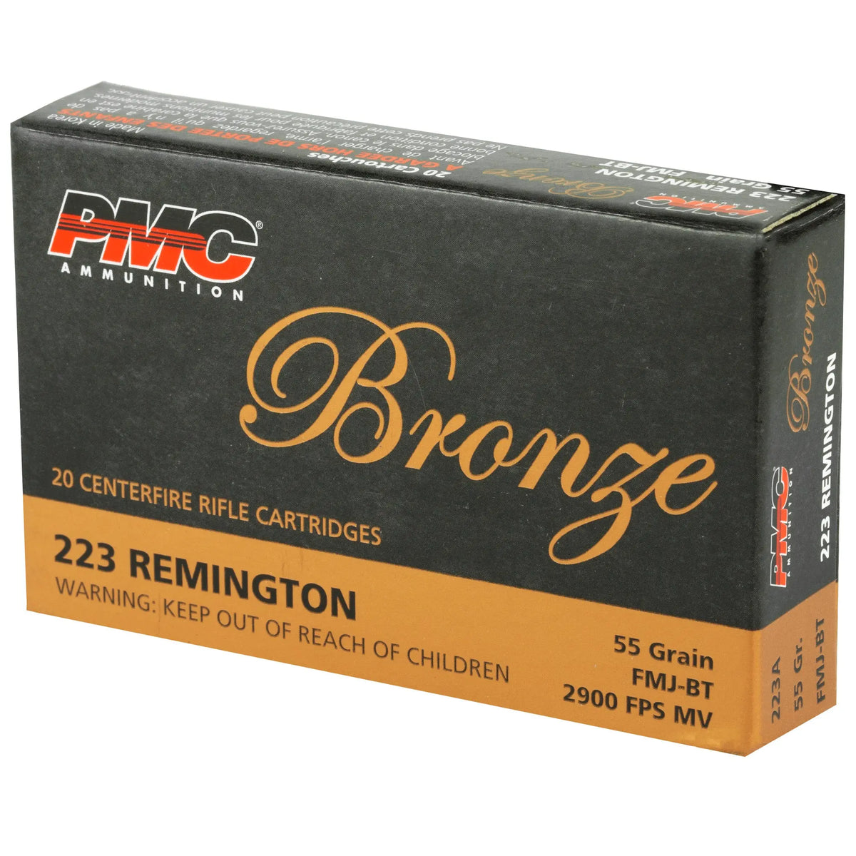 PMC BRNZ 223REM 55GR FMJ 20/1000 - American Ordnance