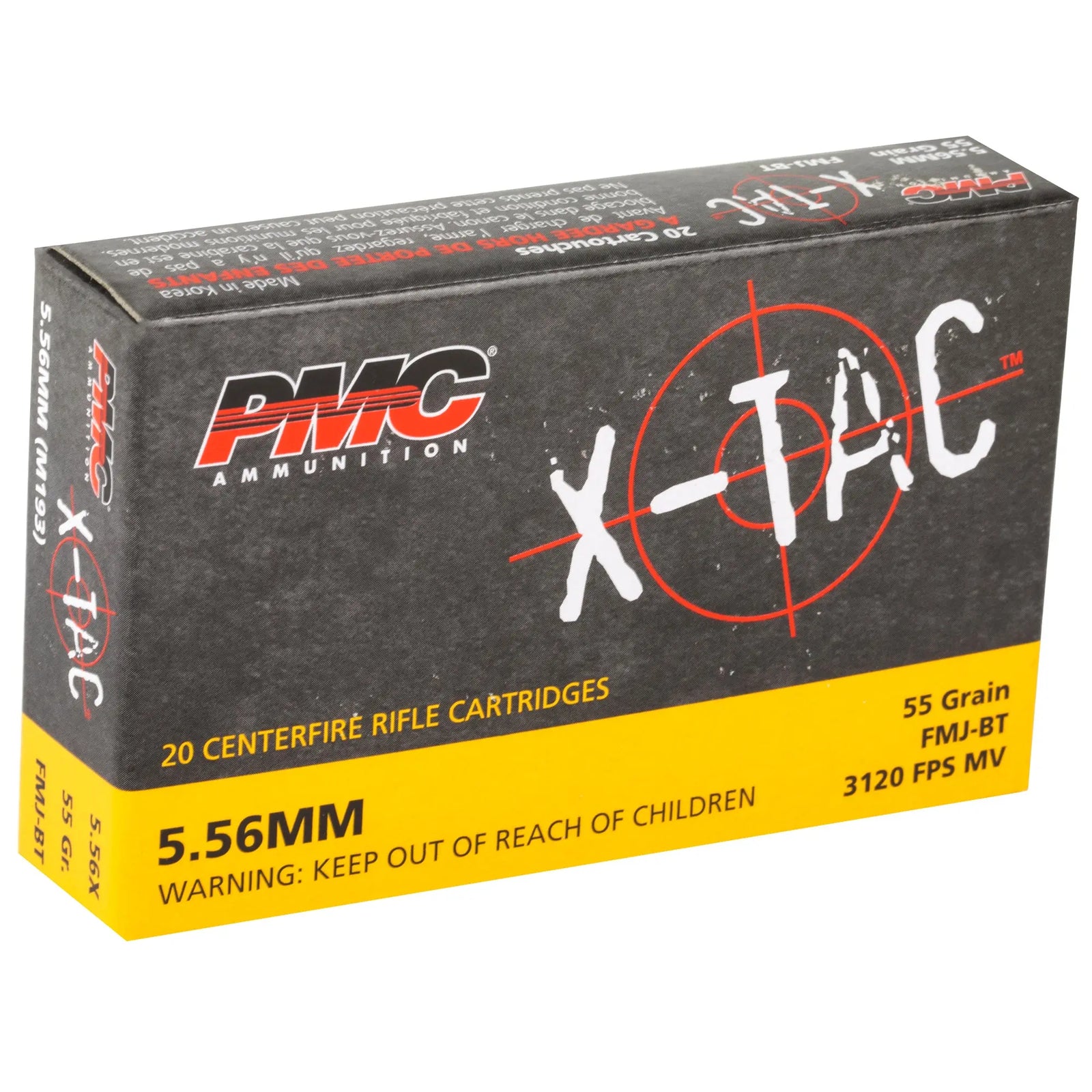 PMC XTAC 556NATO 55GR FMJBT 20/1000 - American Ordnance