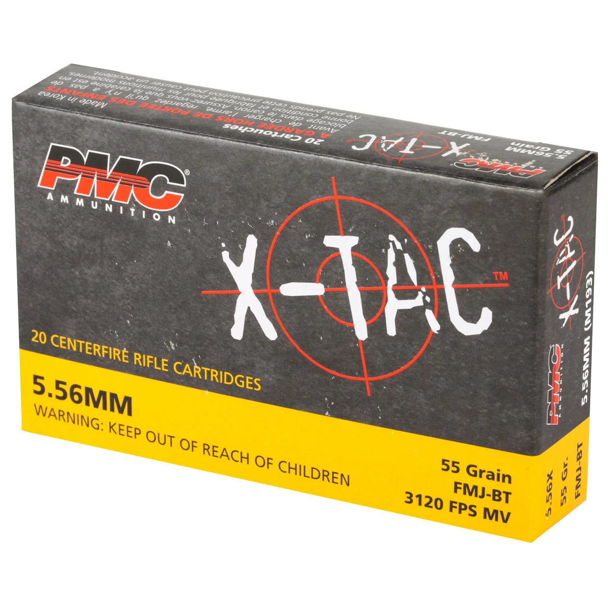 PMC XTAC 556NATO 55GR FMJBT 20/1000 - American Ordnance