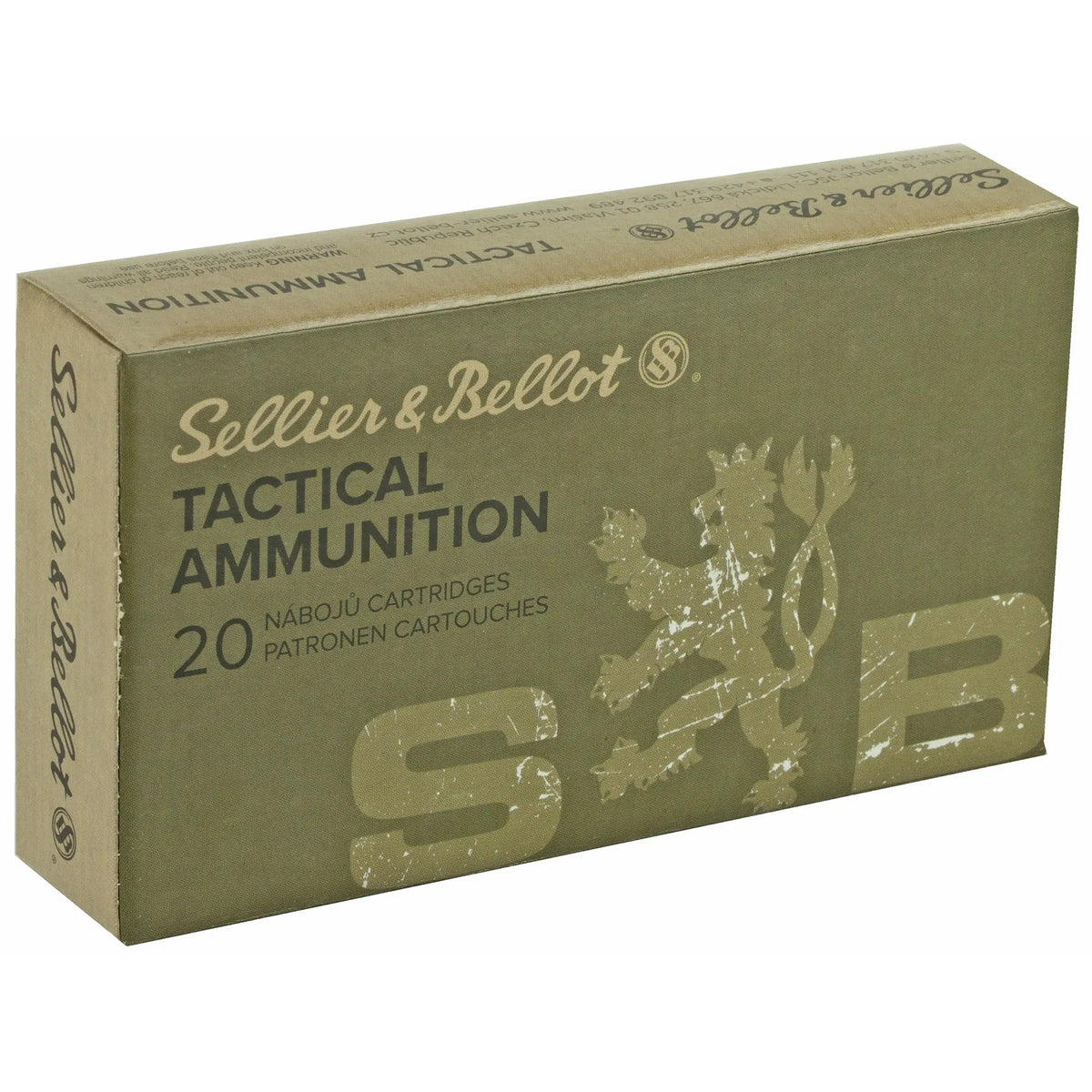 S&amp;B 308WIN 147GR FMJ 20/500 - American Ordnance