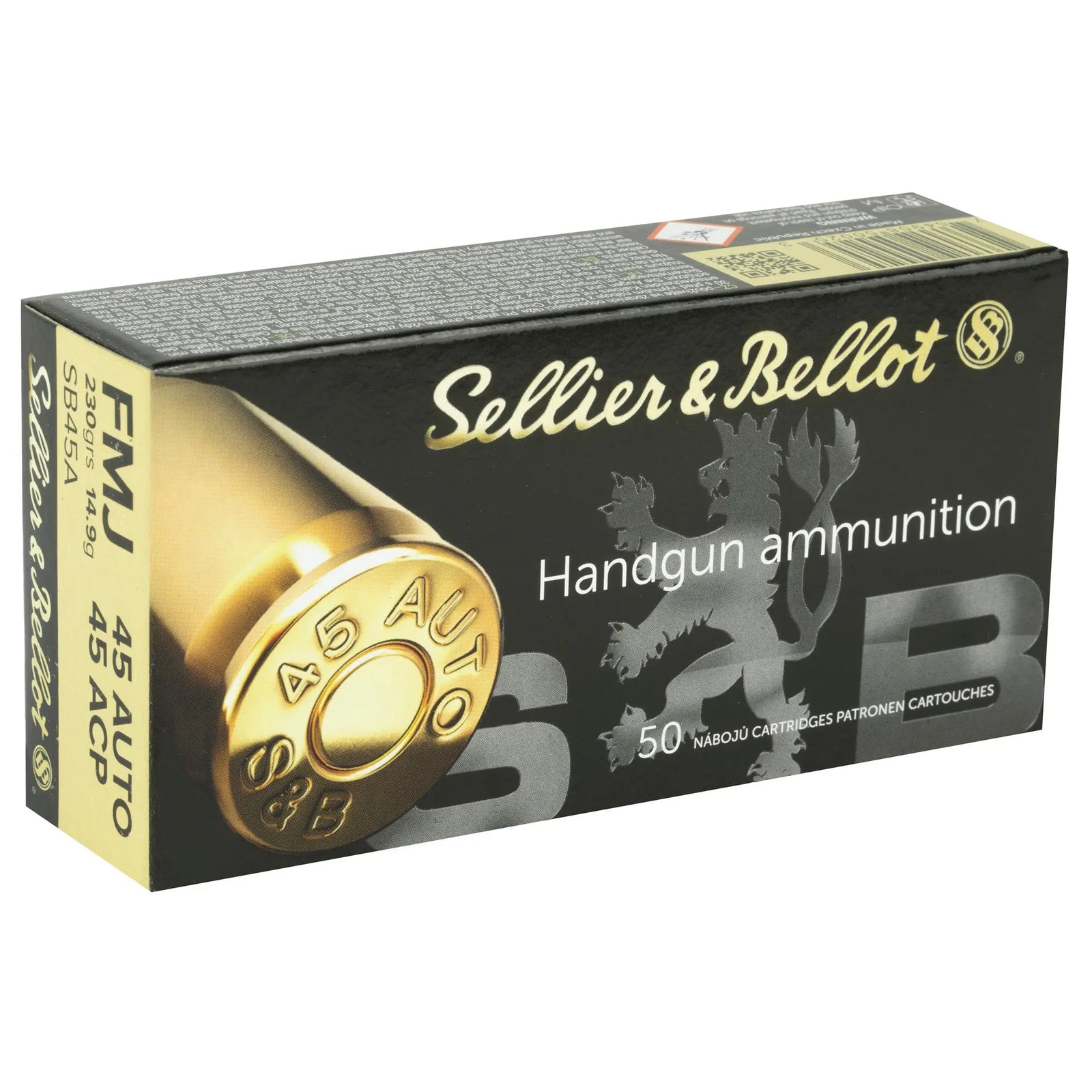 S&B 45ACP 230GR FMJ 50/1000 - American Ordnance