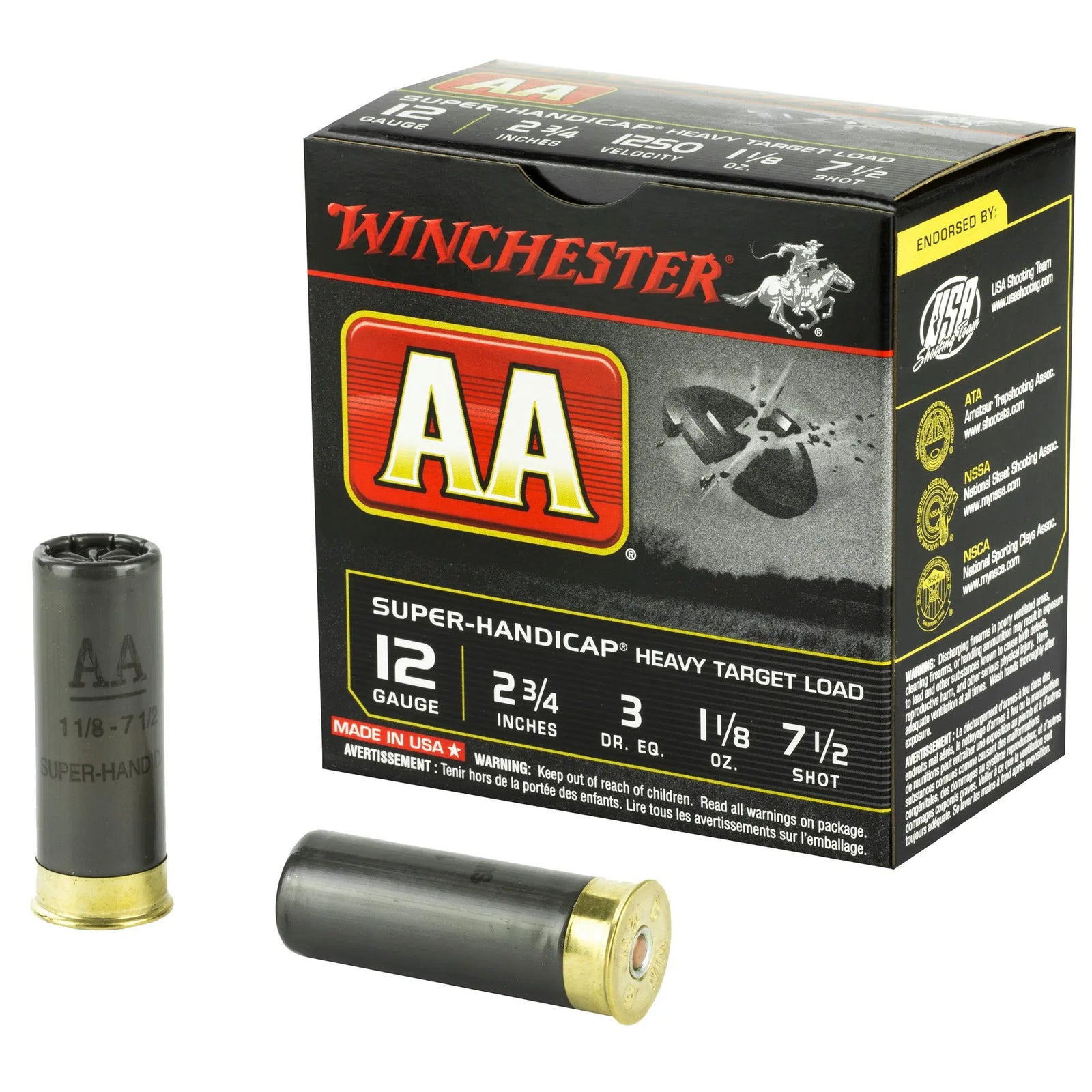 WIN AA SUPER HC 12GA 2.75" #7.5 25/ - American Ordnance