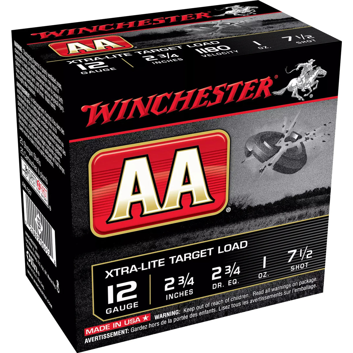 WIN AA XTRA-LT 12GA 2.75 #7.5 25/250 - American Ordnance