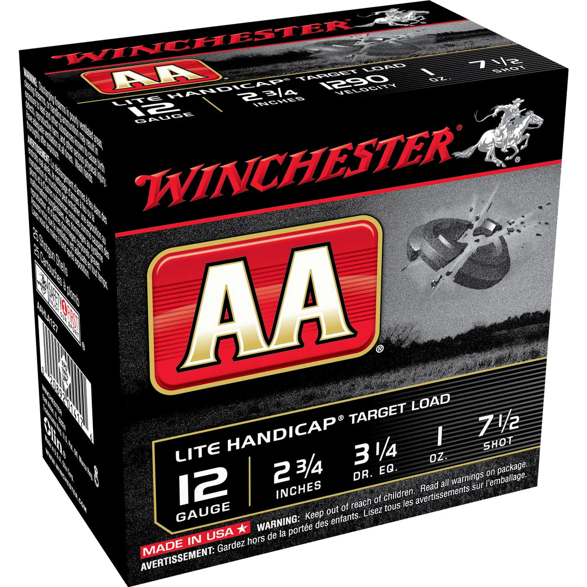 WIN AA LITE HC 12GA 2.75 #7.5 25/250 - American Ordnance