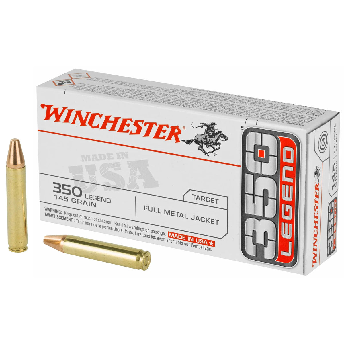 WIN USA 350 LEGEND 145GR FMJ 20/200 - American Ordnance