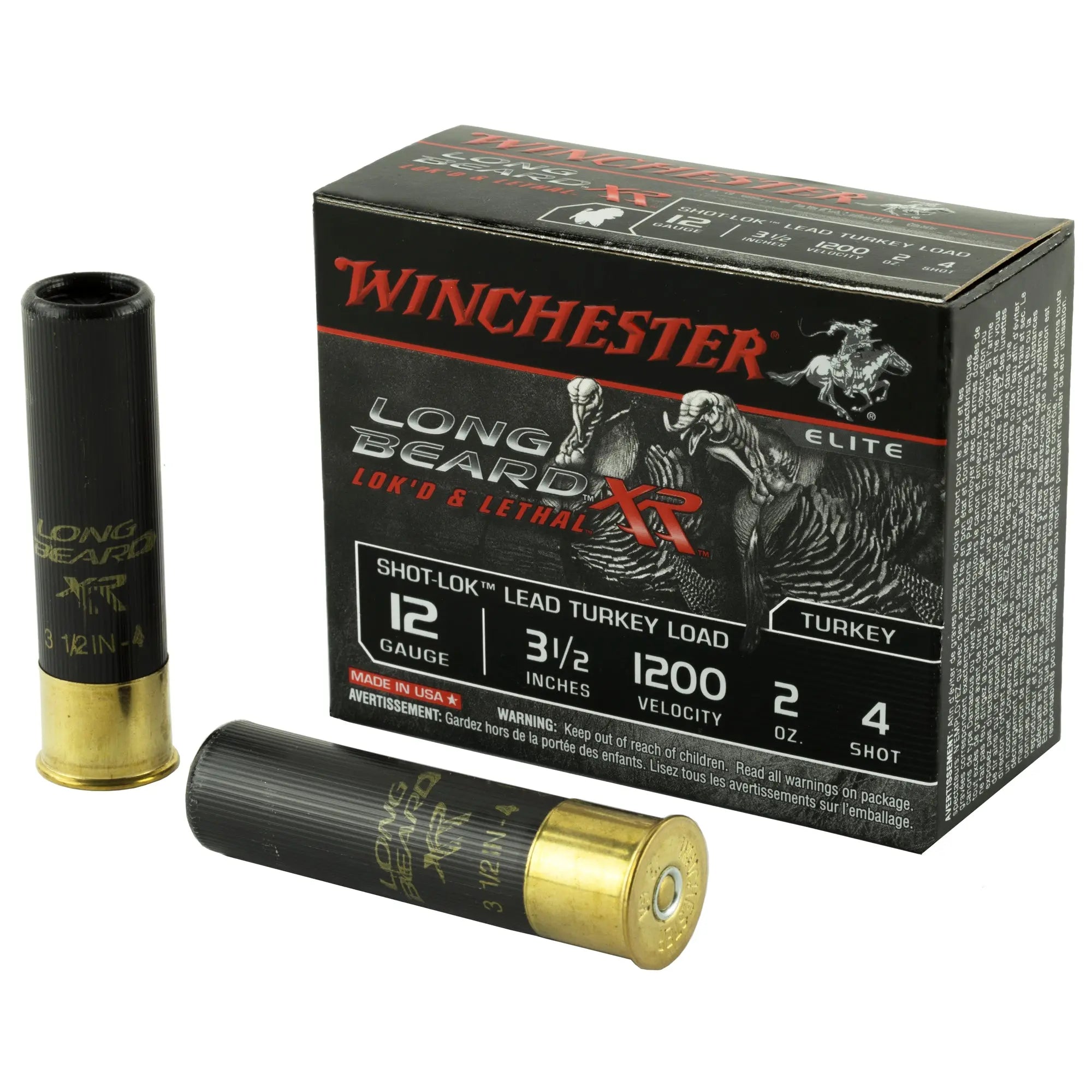 WIN LB XR TRKY 12GA 3.5" #4 2OZ 10/1 - American Ordnance