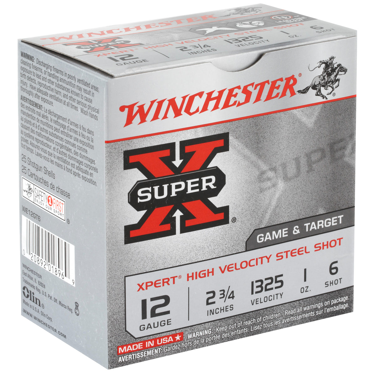 WINCHESTER XPERT TRGT 12GA 2.75&quot; #6 25RD