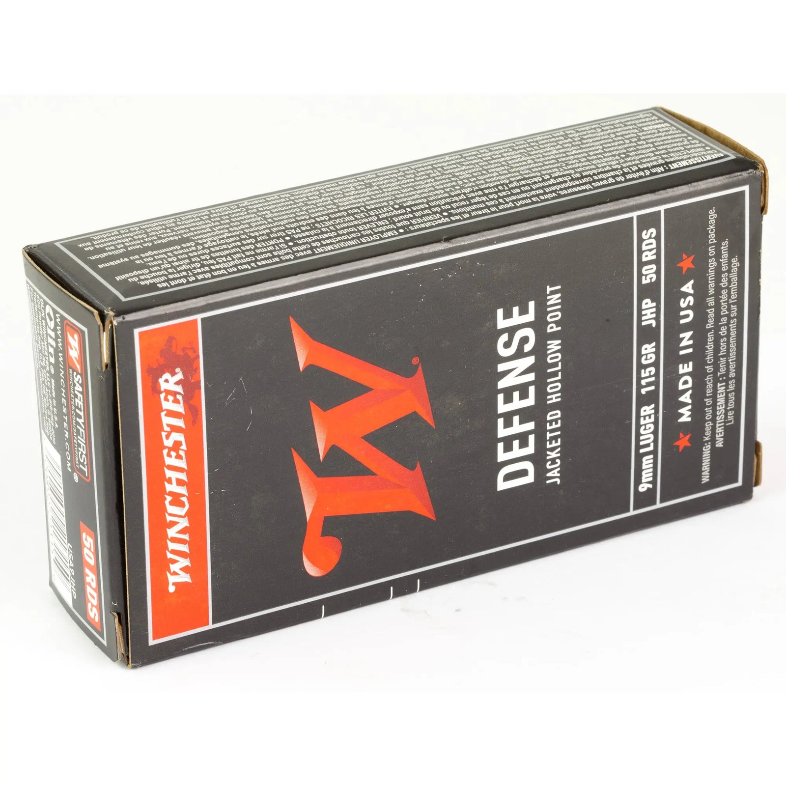 WIN USA 9MM 115GR JHP 50/500 - American Ordnance