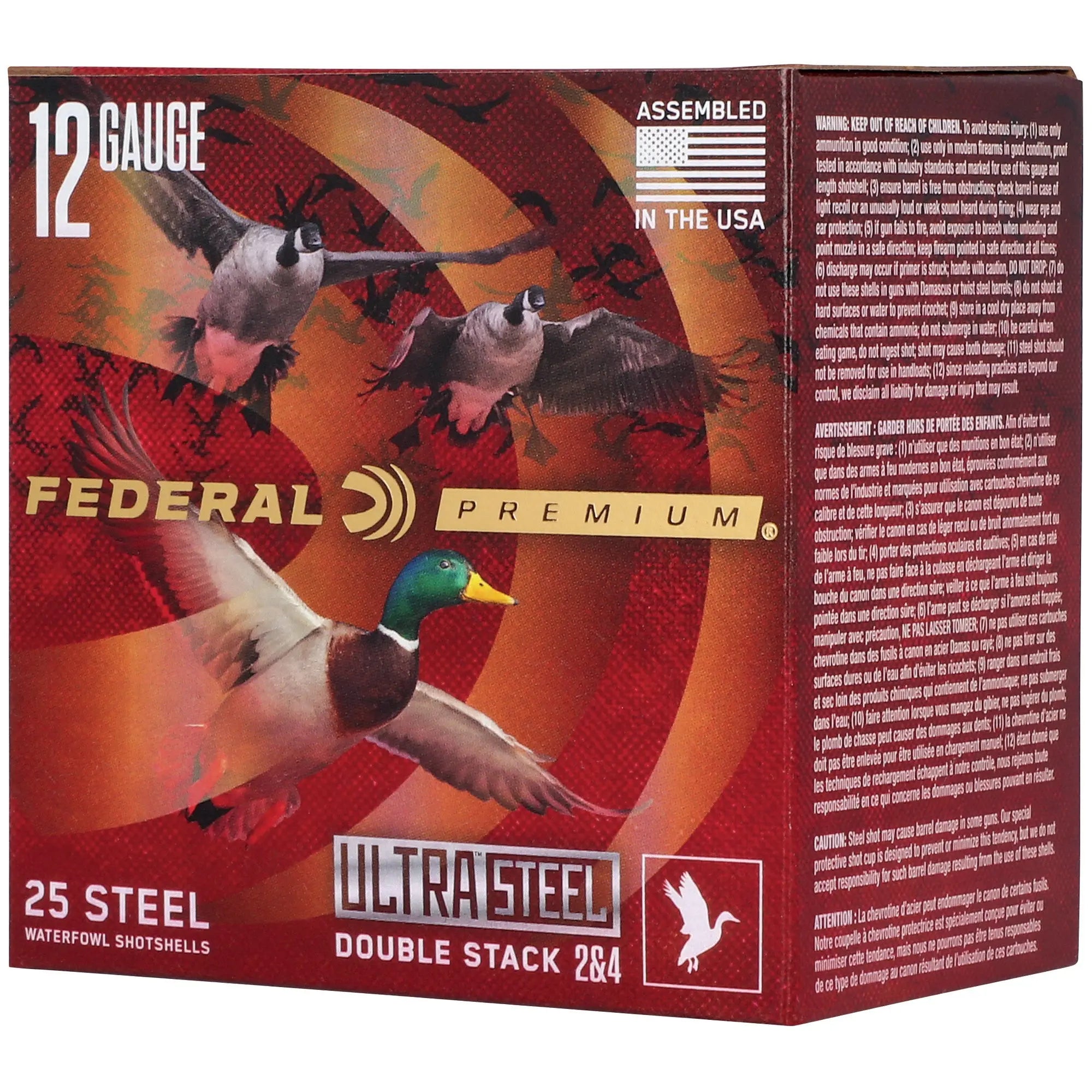 FED ULT STL 12GA 3" 1.25OZ #2/#4 25 - American Ordnance