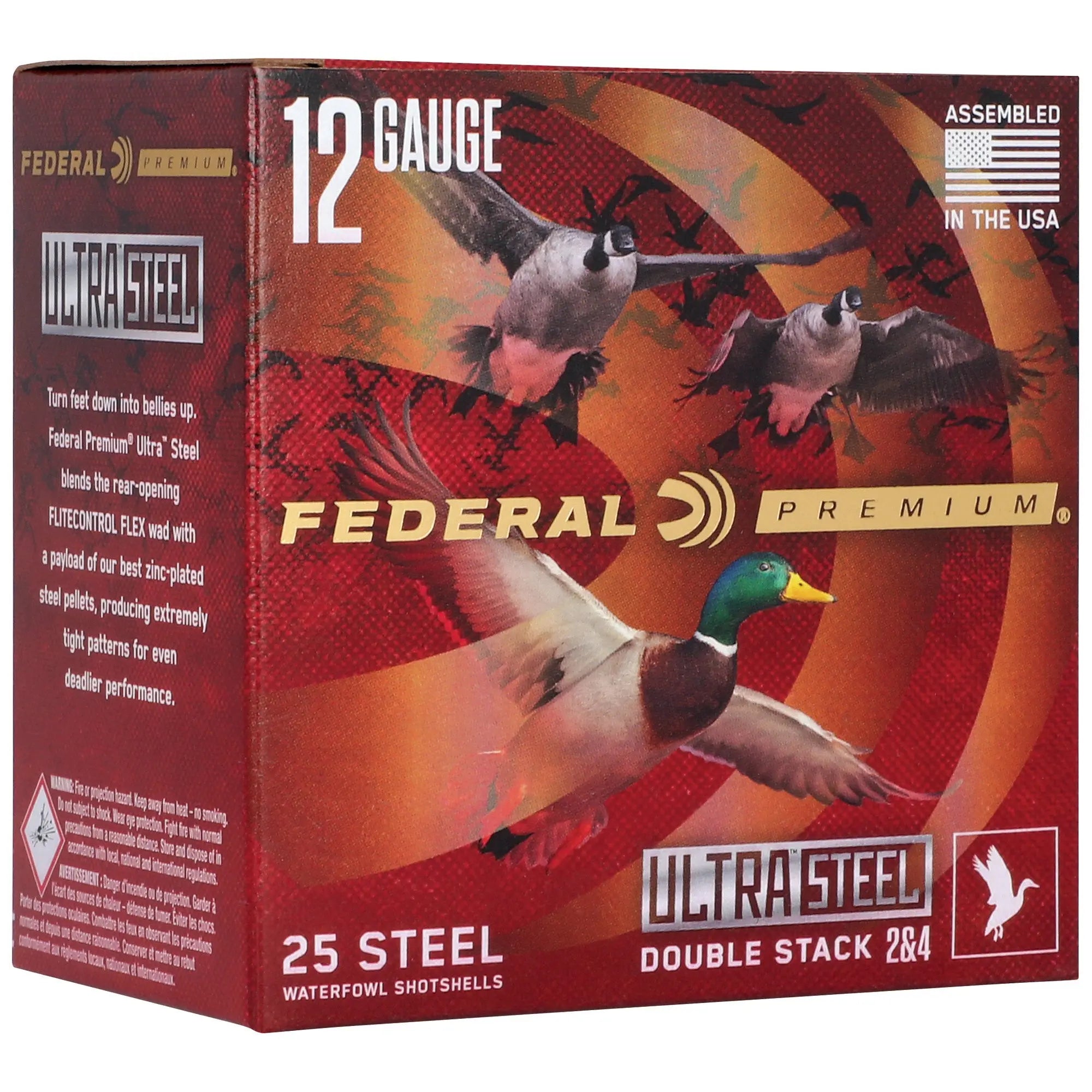 FED ULT STL 12GA 3" 1.25OZ #2/#4 25 - American Ordnance