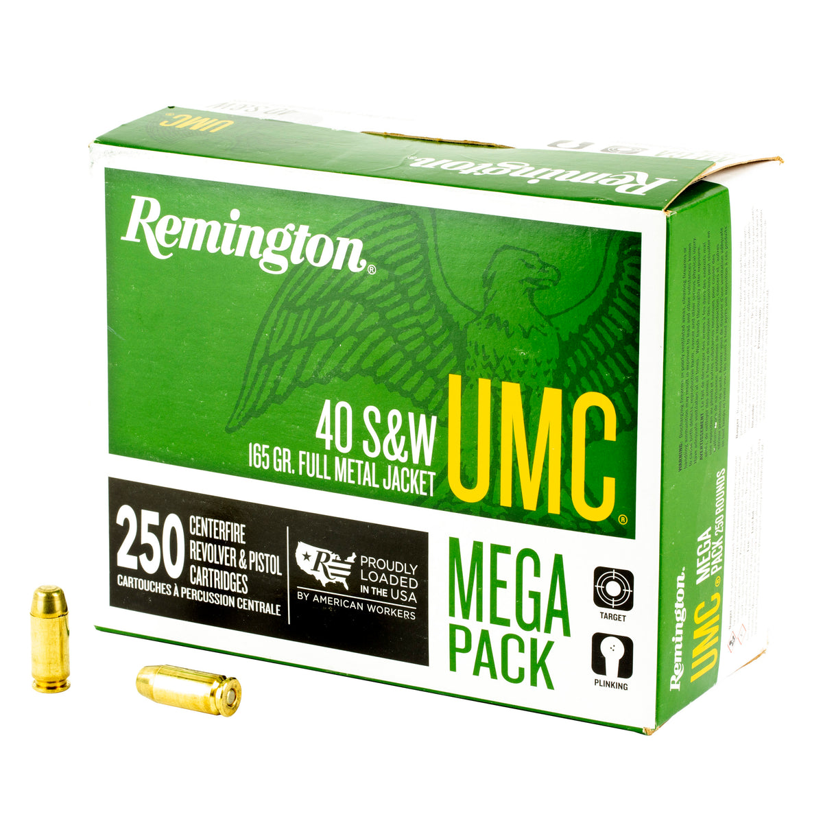 REMINGTON UMC MP 40SW 165GR FMJ 250RD
