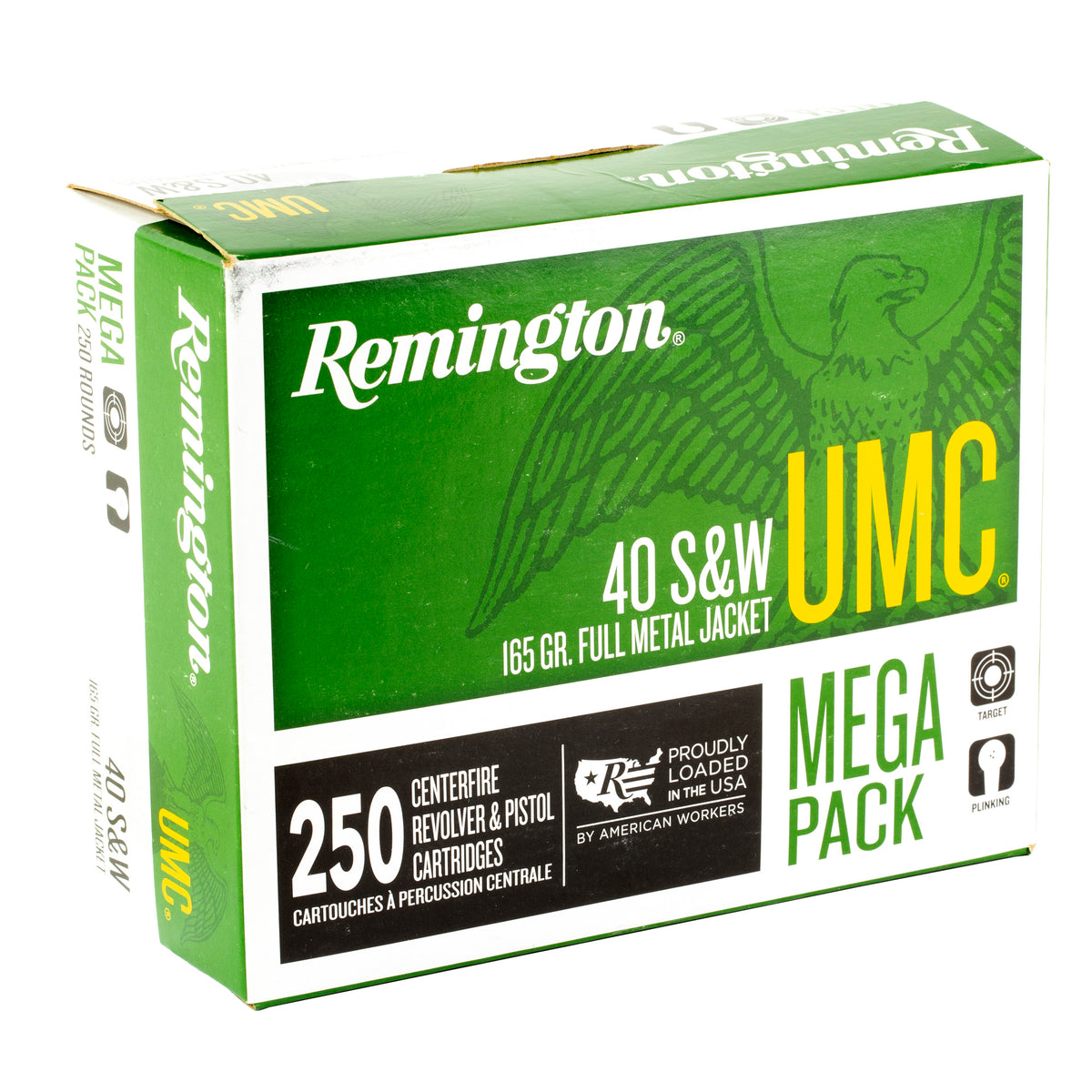 REMINGTON UMC MP 40SW 165GR FMJ 250RD