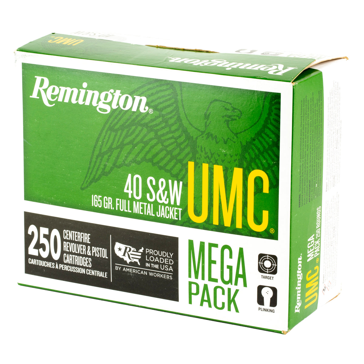 REMINGTON UMC MP 40SW 165GR FMJ 250RD
