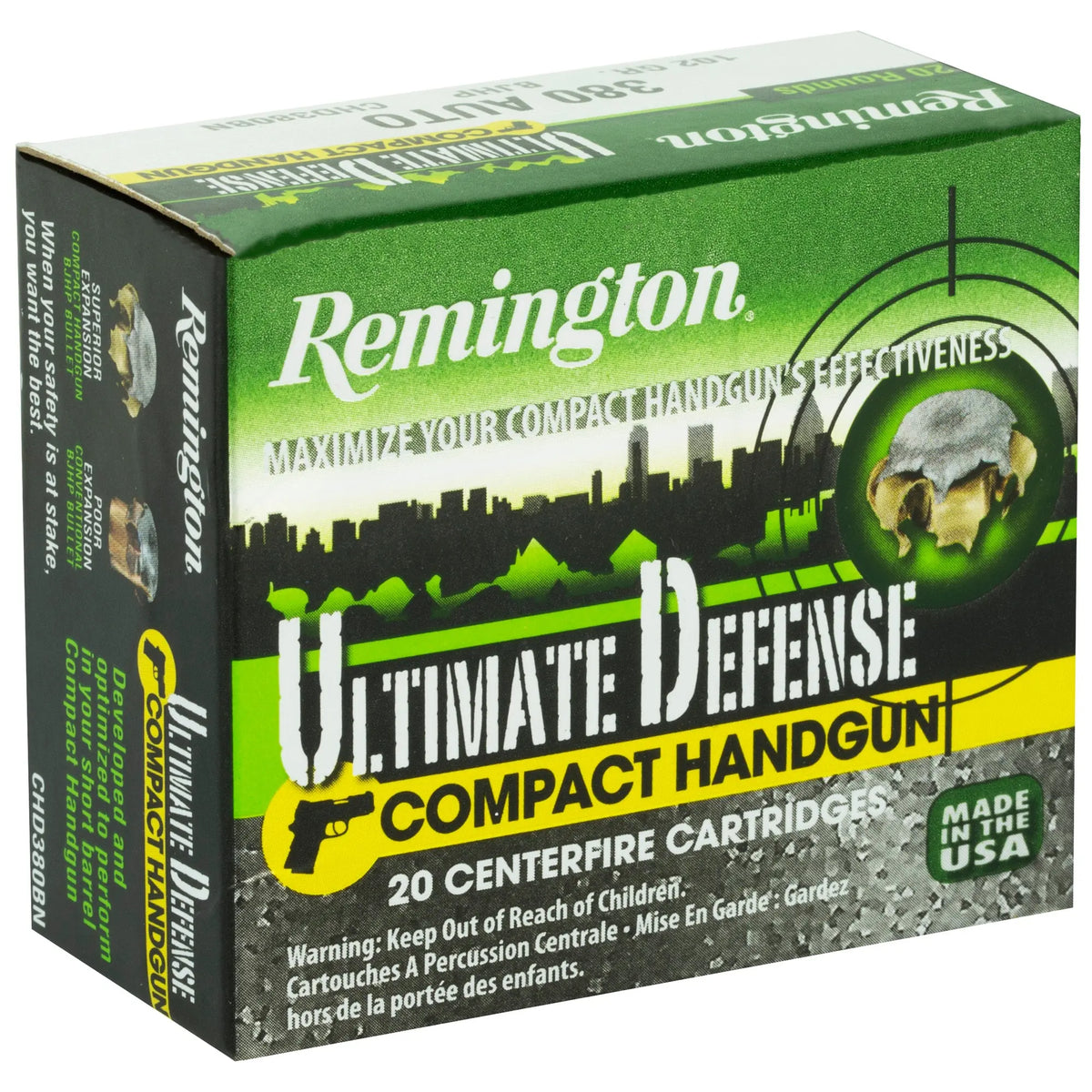 REM CMP DEF 380ACP 102GR BJHP 20/500 - American Ordnance
