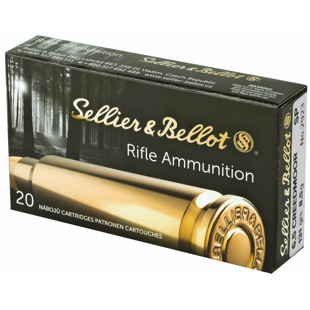 S&amp;B 6.5CREED 131GR SP 20/500 - American Ordnance