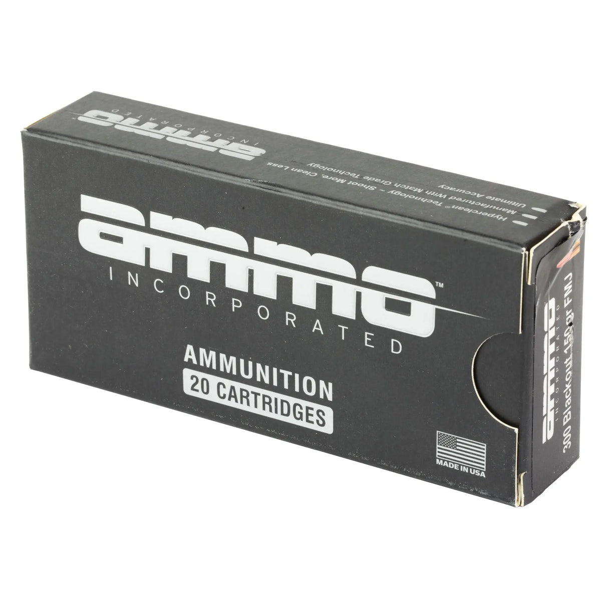 AMMO INC 300BLK 150GR FMJ 20/500 - American Ordnance