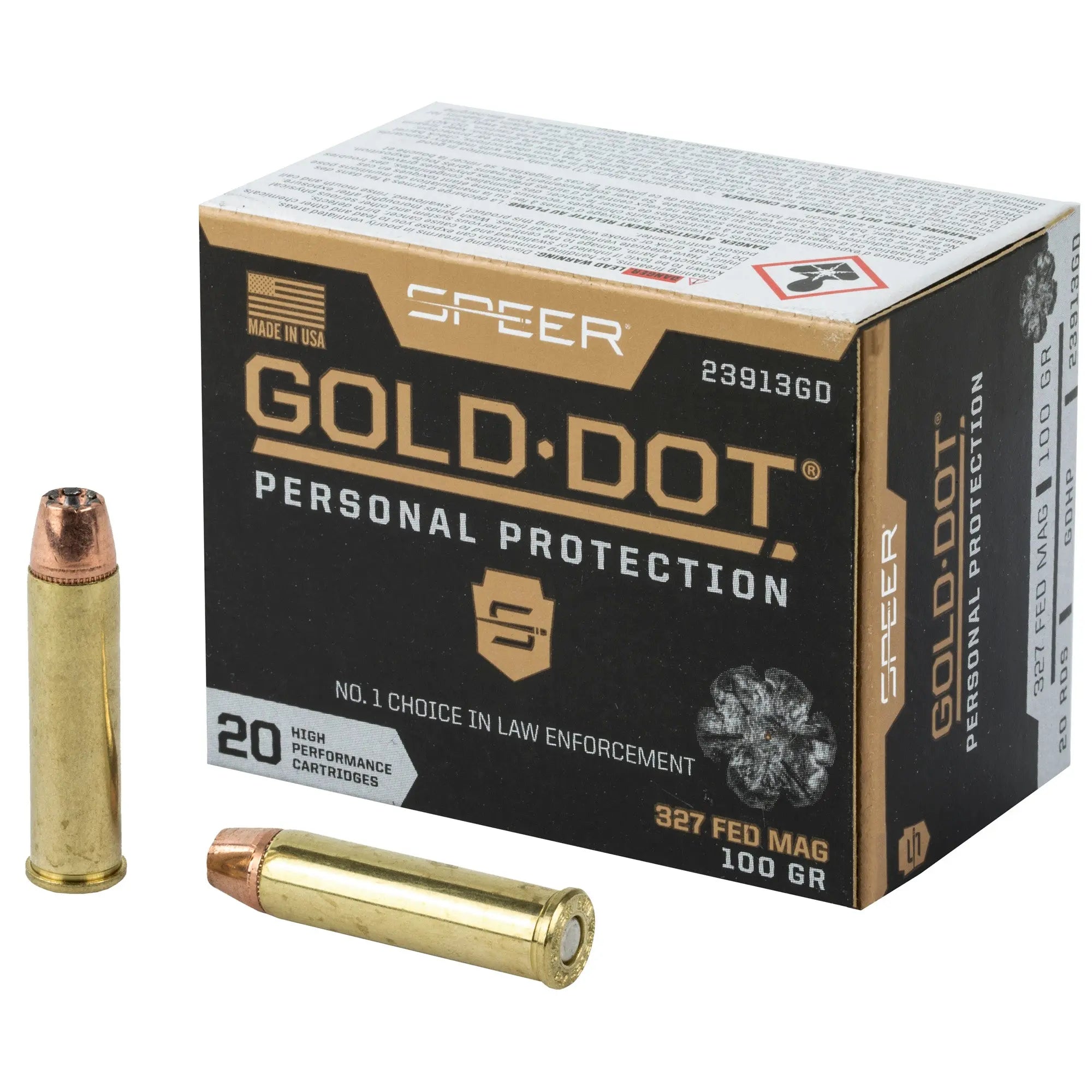 SPR GOLD DOT 327FED 100GR HP 20/200 - American Ordnance
