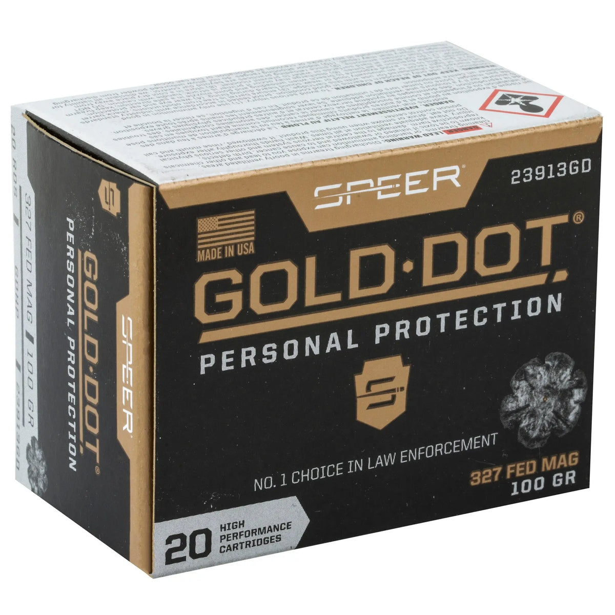 SPR GOLD DOT 327FED 100GR HP 20/200 - American Ordnance