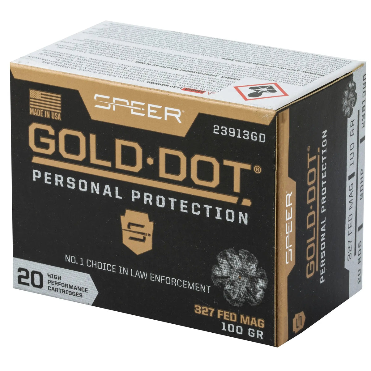 SPR GOLD DOT 327FED 100GR HP 20/200 - American Ordnance
