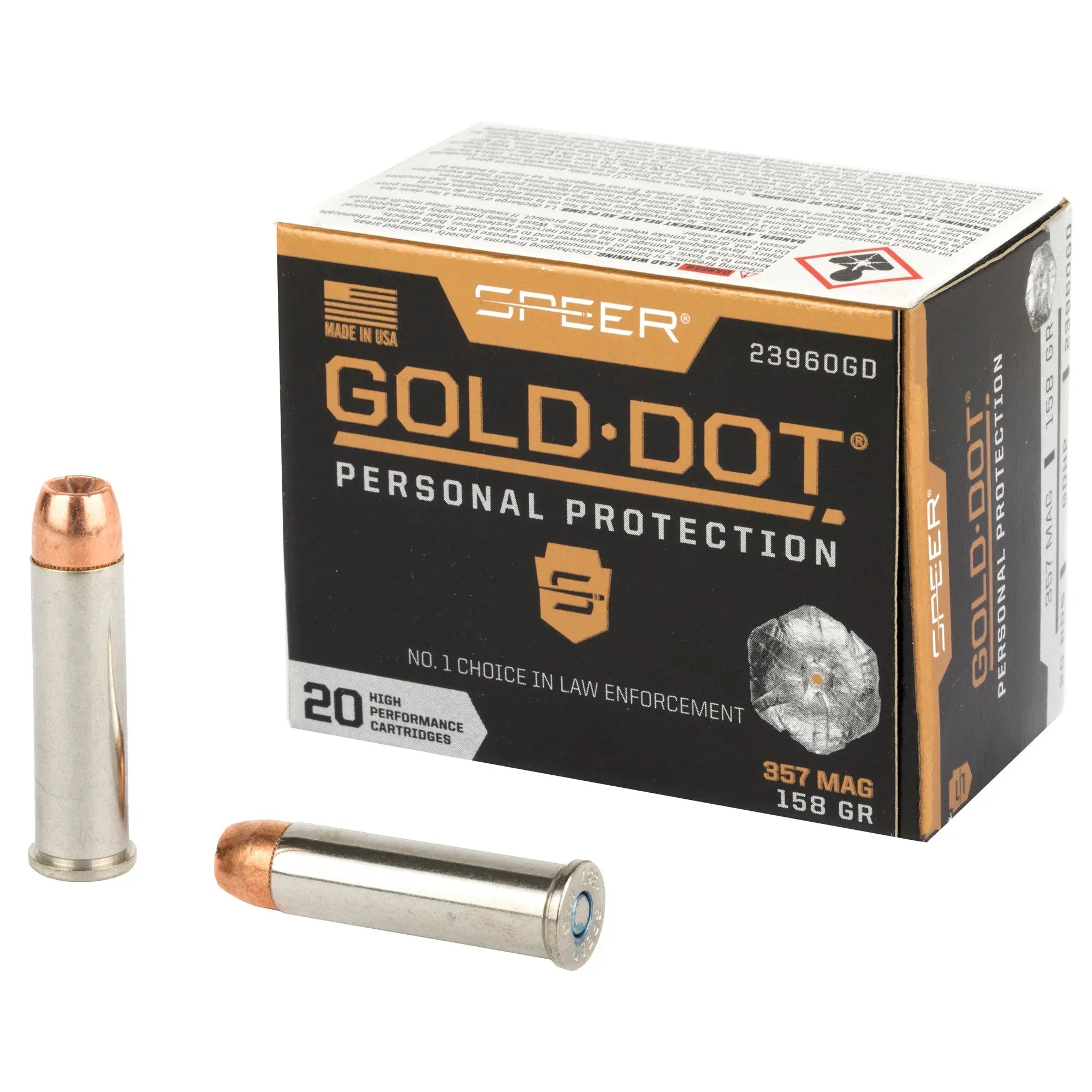 SPR GOLD DOT 357MAG 158GR HP 20/200 - American Ordnance