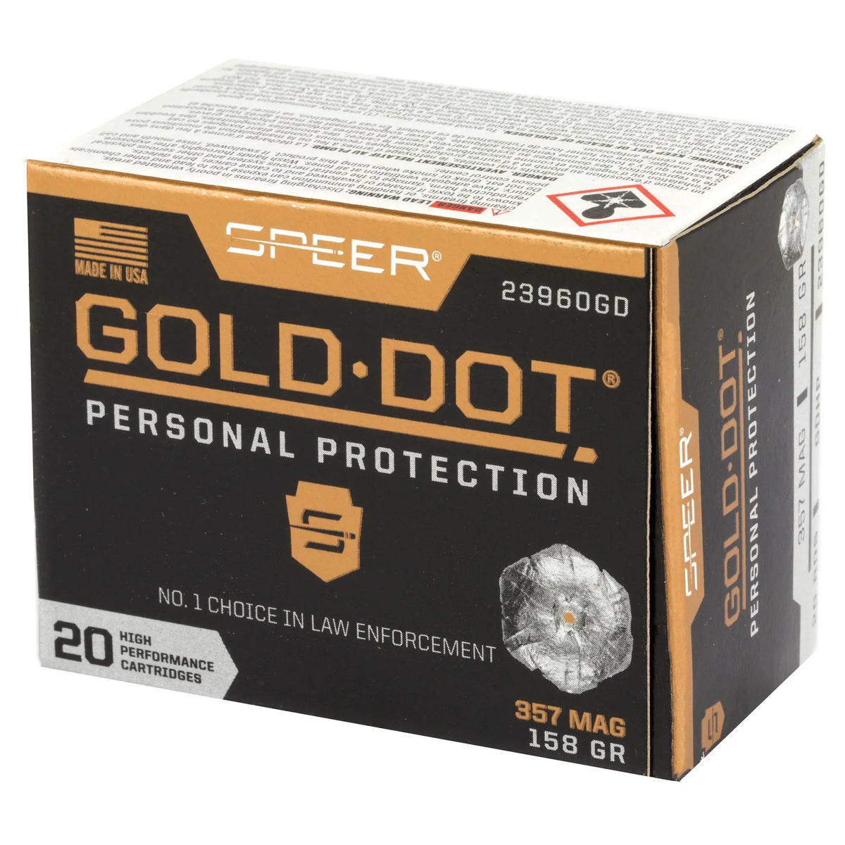 SPR GOLD DOT 357MAG 158GR HP 20/200 - American Ordnance
