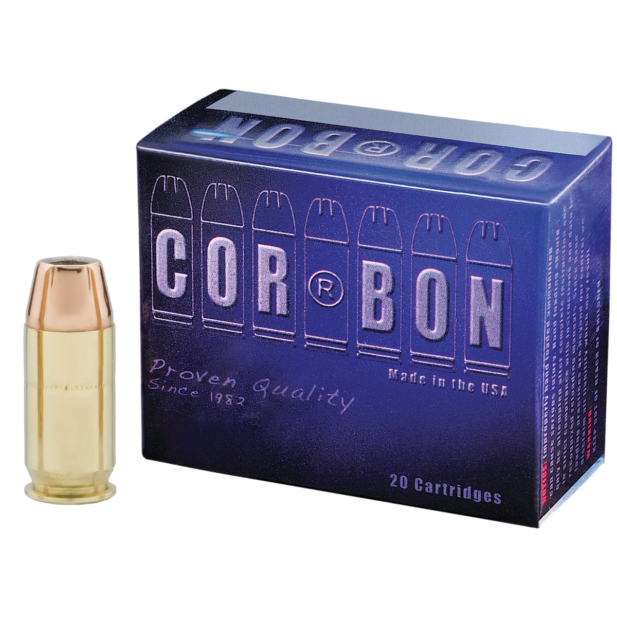 CORBON 45ACP+P 185GR JHP 20RD