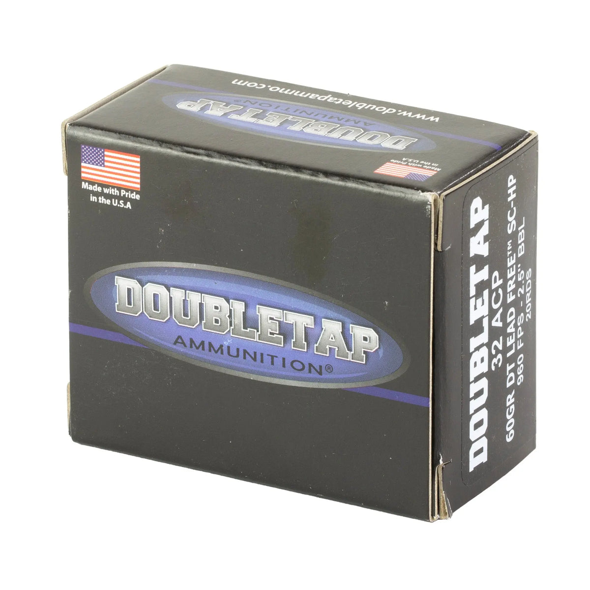 DBLTAP 32ACP 60GR LF HP 20/1000 - American Ordnance