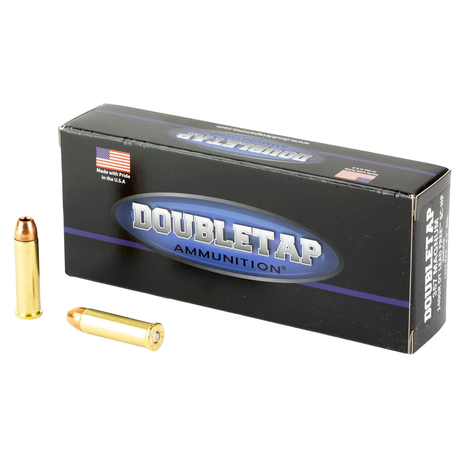 DBLTAP 357 MAG 140GR LF HP 20/1000 - American Ordnance