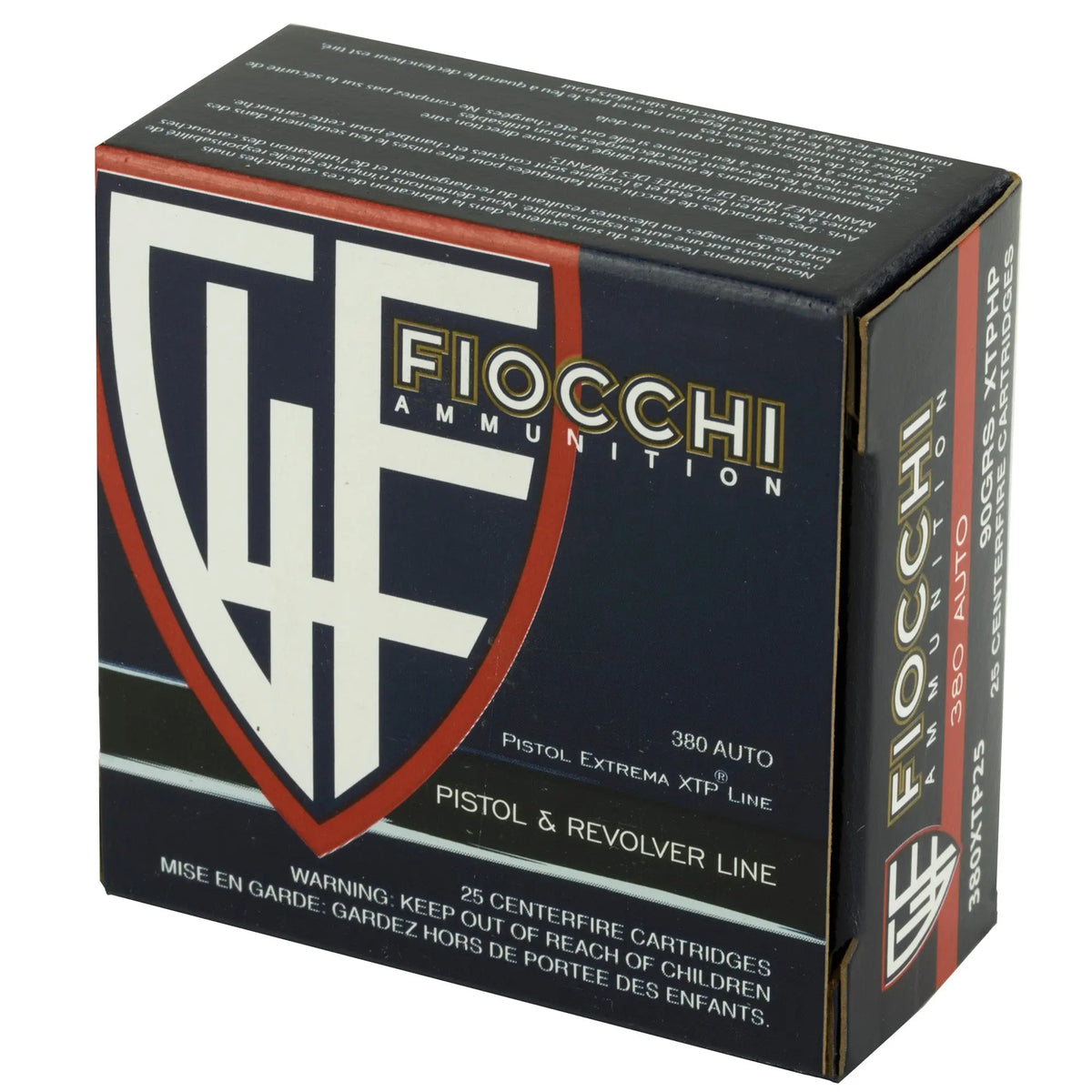 FIOCCHI 380ACP 90GR XTP 25/500 - American Ordnance