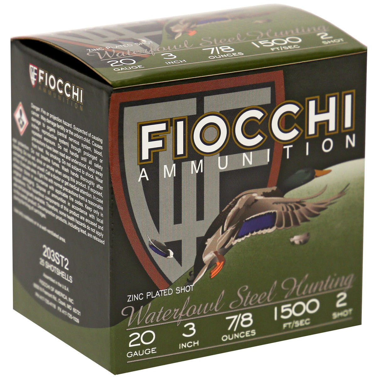 FIOCCHI 20GA #2 FLYWAY STEEL 25RD
