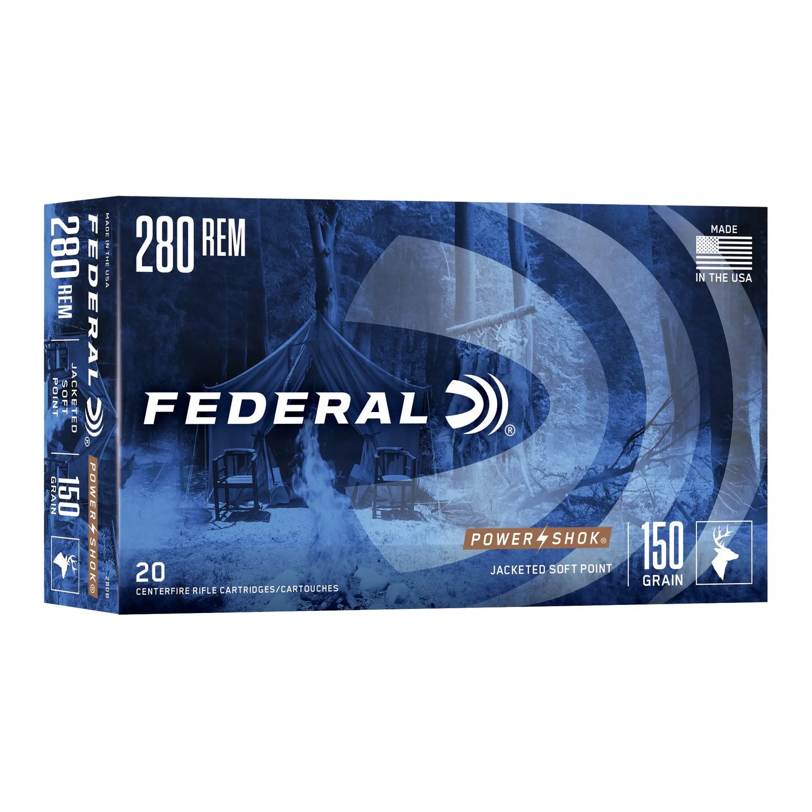 FED PWRSHK 280REM 150GR SP 20/200 - American Ordnance