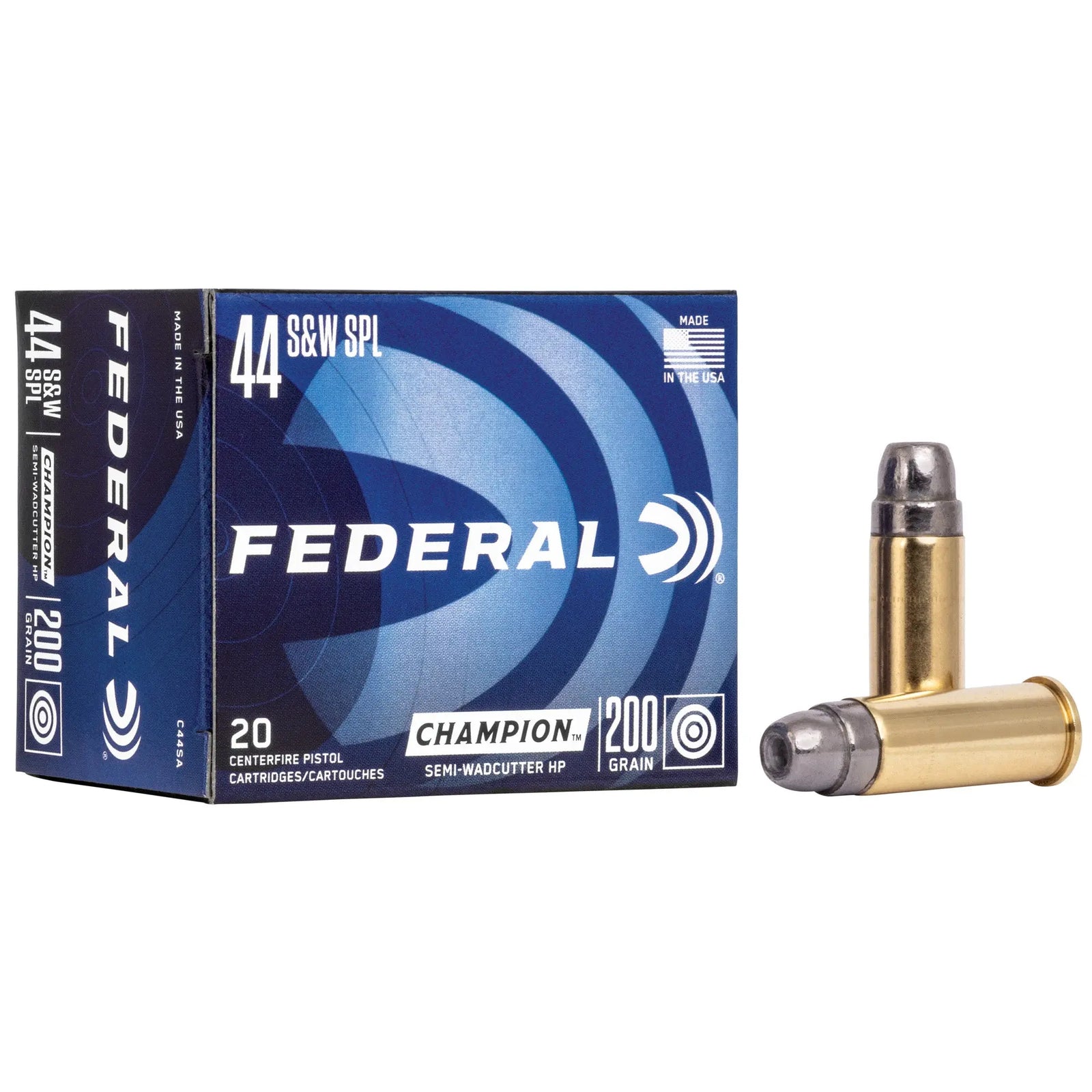 FED CHAMP 44SP 200GR SWCHP 20/500 - American Ordnance