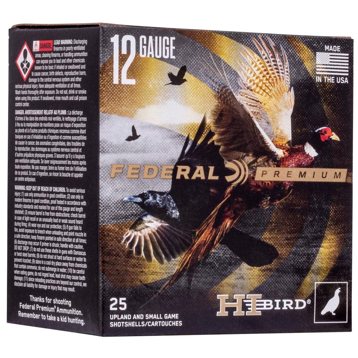 FED HI-BIRD 12GA 2.75&quot; #5 25/250 - American Ordnance