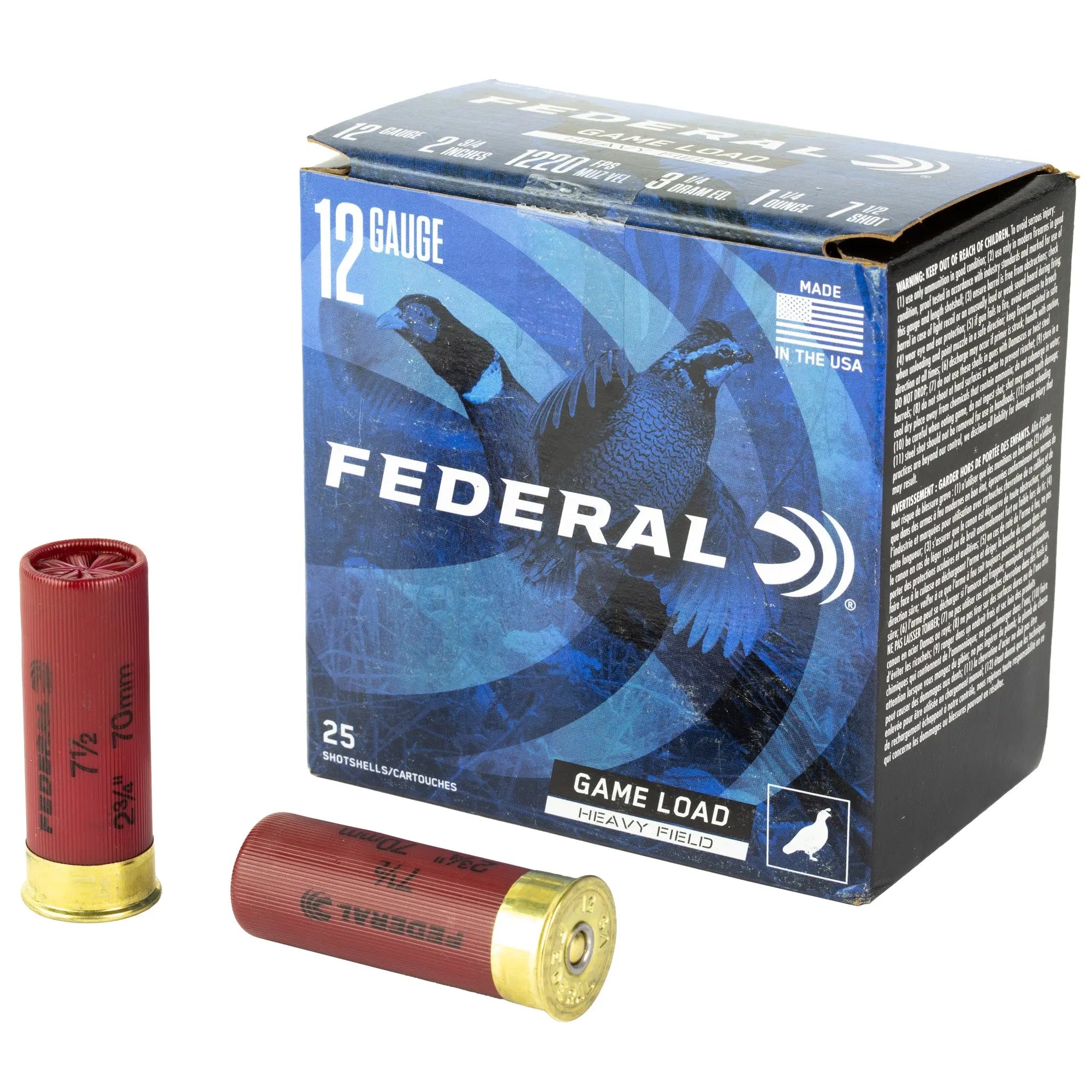 FED GAME LOAD 12GA 2.75" #7.5 25/250 - American Ordnance