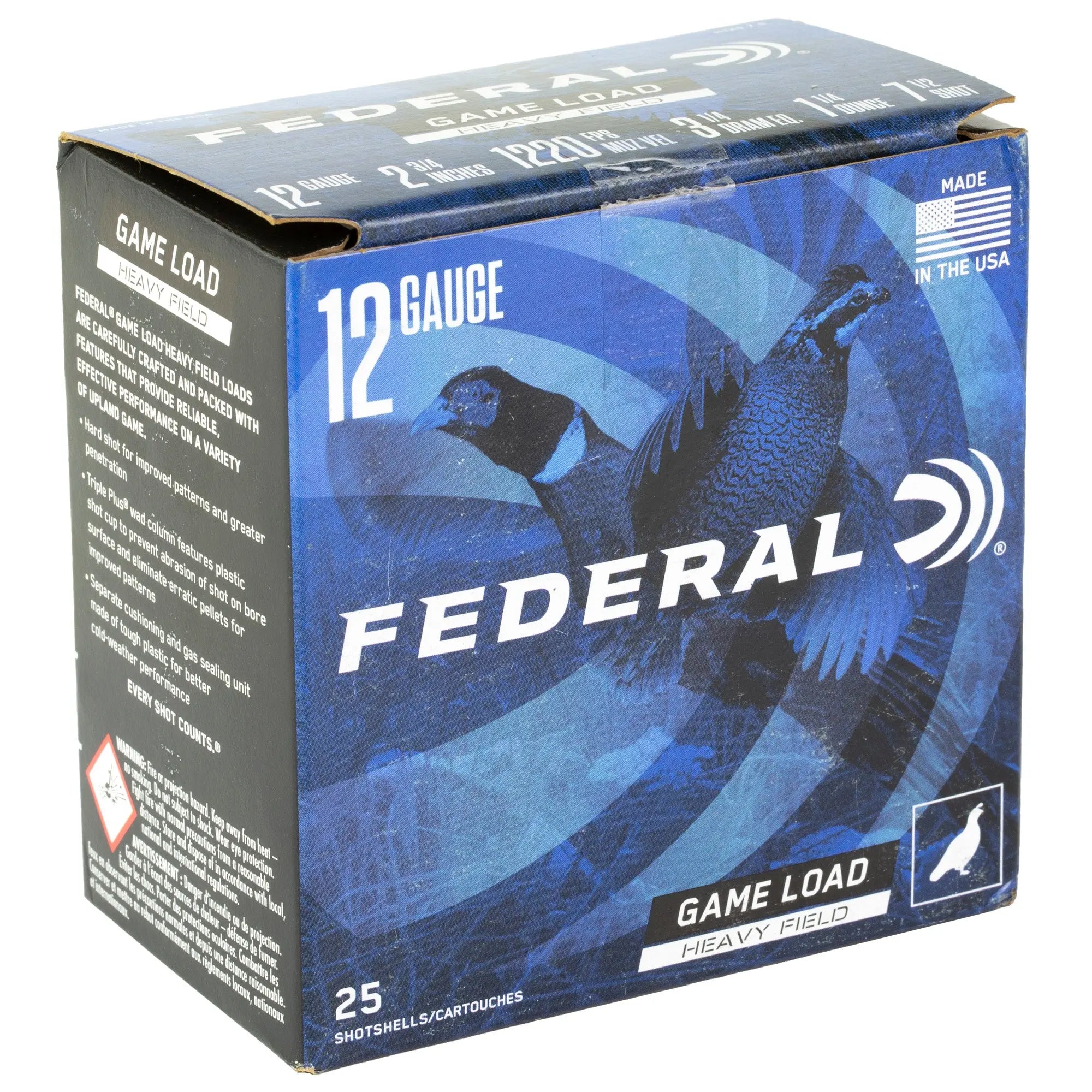 FED GAME LOAD 12GA 2.75" #7.5 25/250 - American Ordnance