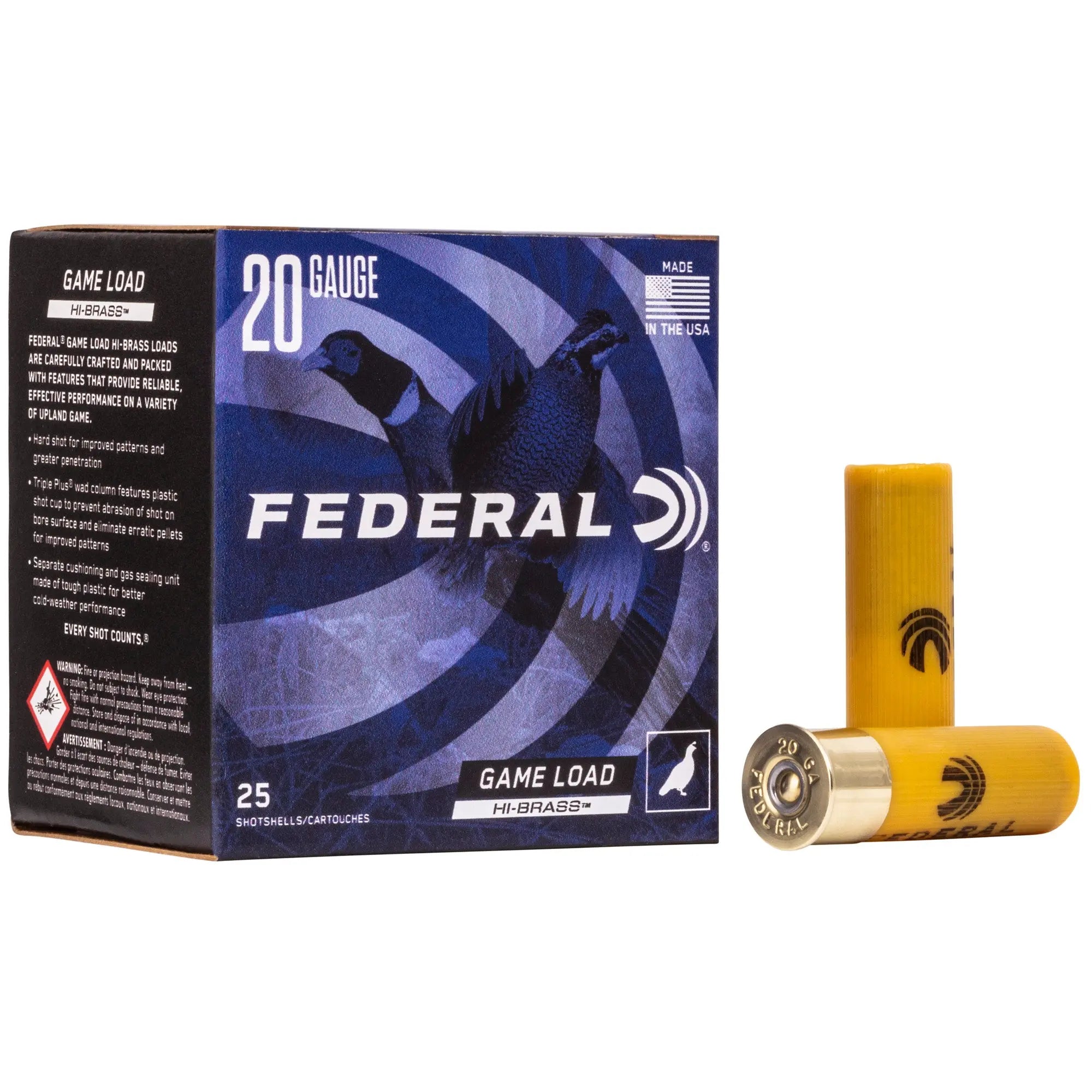 FED GAME LOAD 20GA 2.75 #6 25/250 - American Ordnance