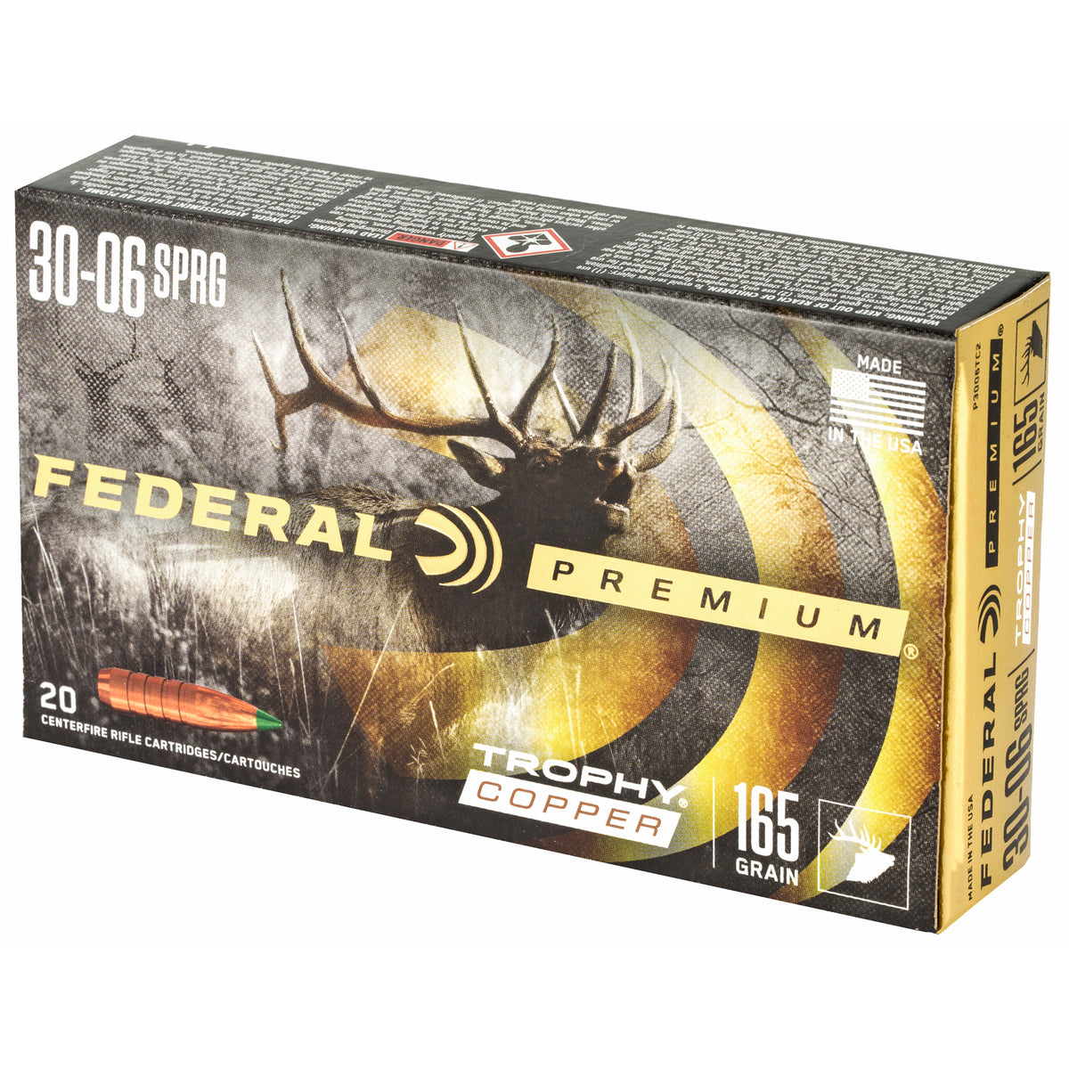 FEDERAL PREMIUM 30-06 165GR TROPHY COPPER 20RD