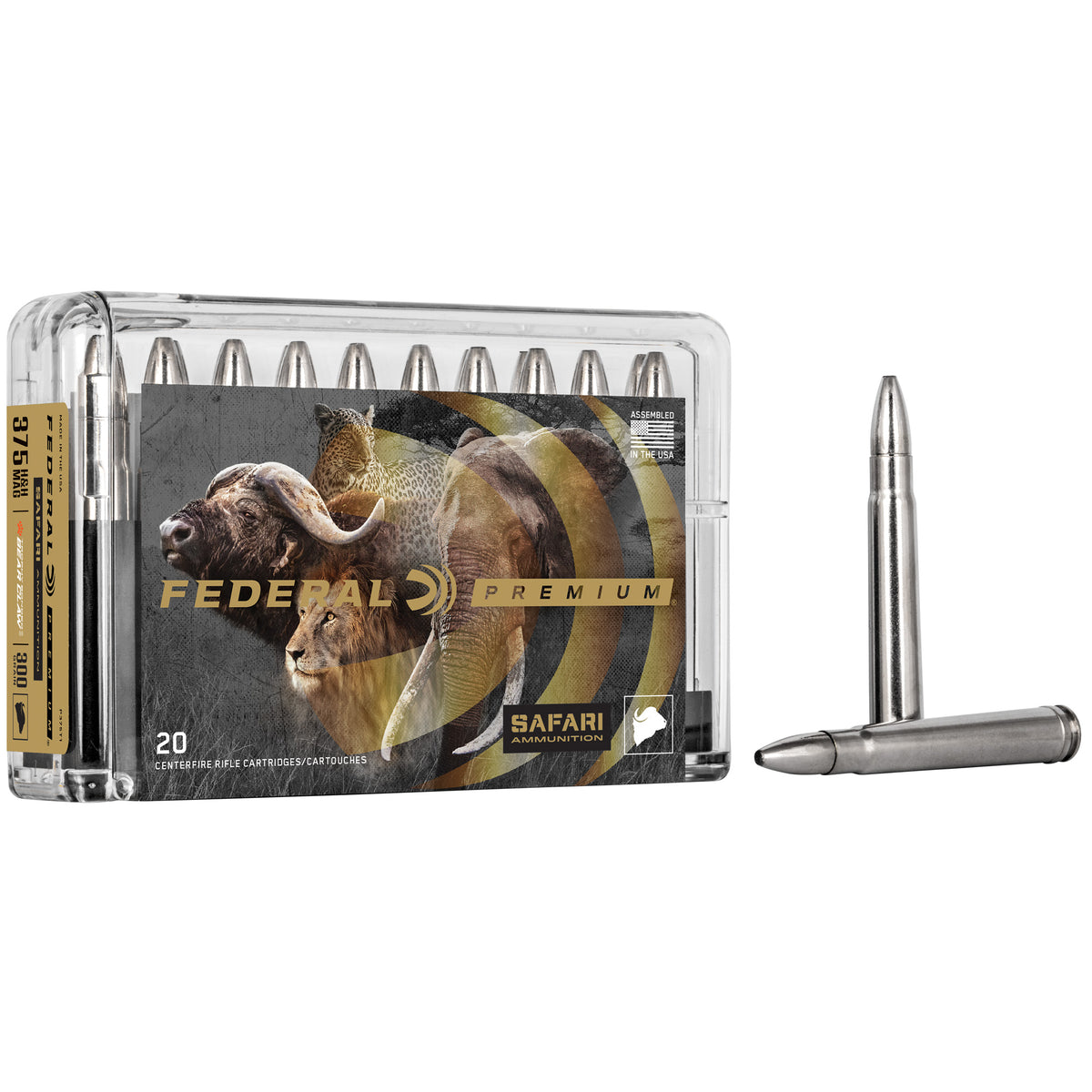 FEDERAL PREMIUM 375H&amp;H 300GR TROPHY 20RD