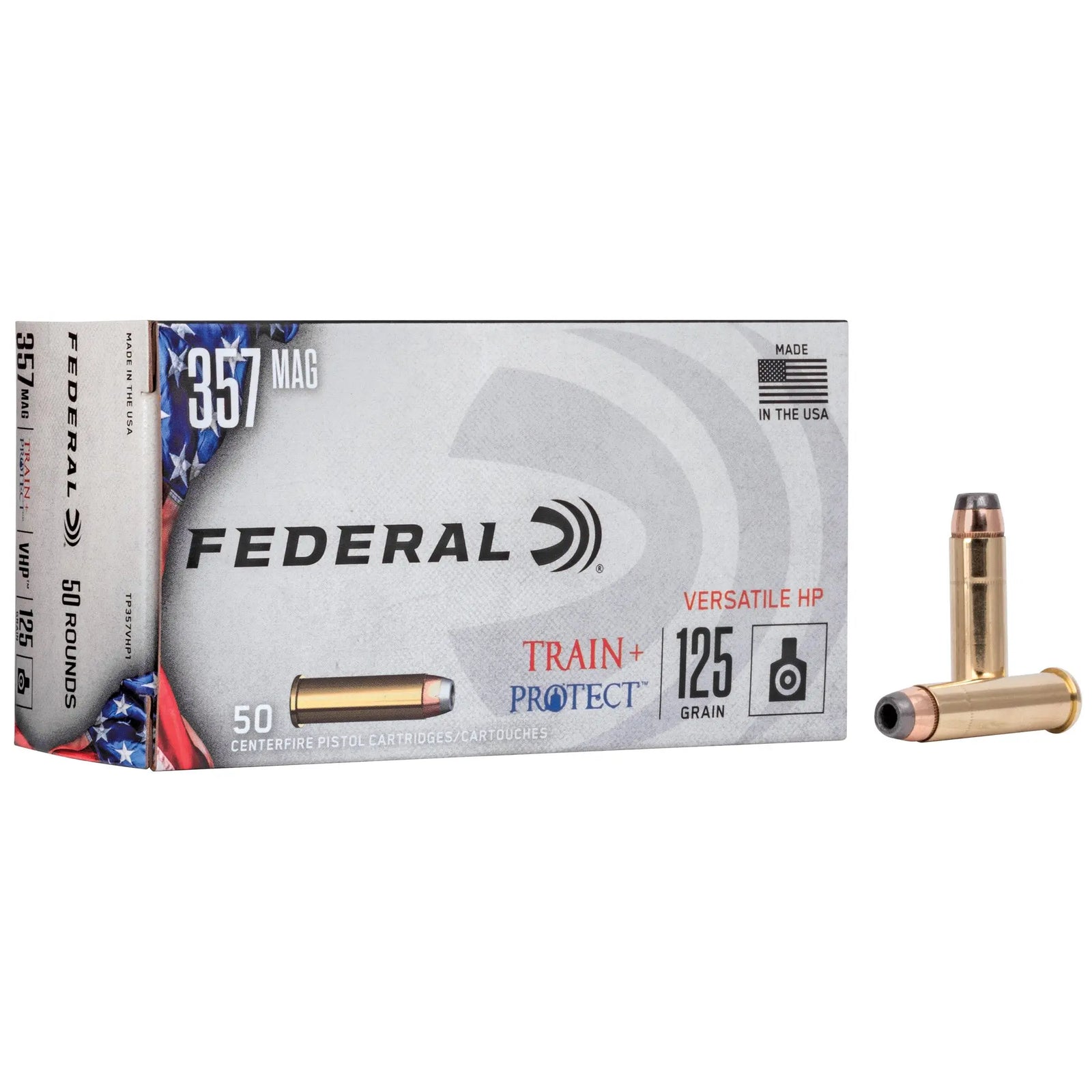 FED TRAIN/PROTCT 357MAG 125GR VHP 50 - American Ordnance