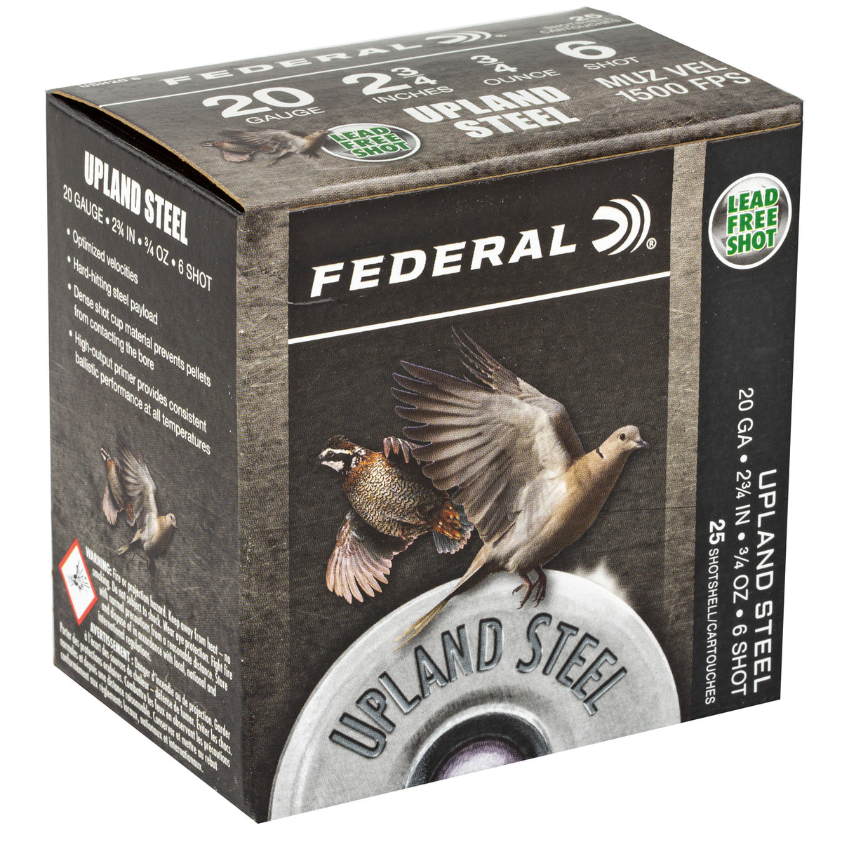 FEDERAL UPLAND STL 20GA 2.75&quot; #6 25RD