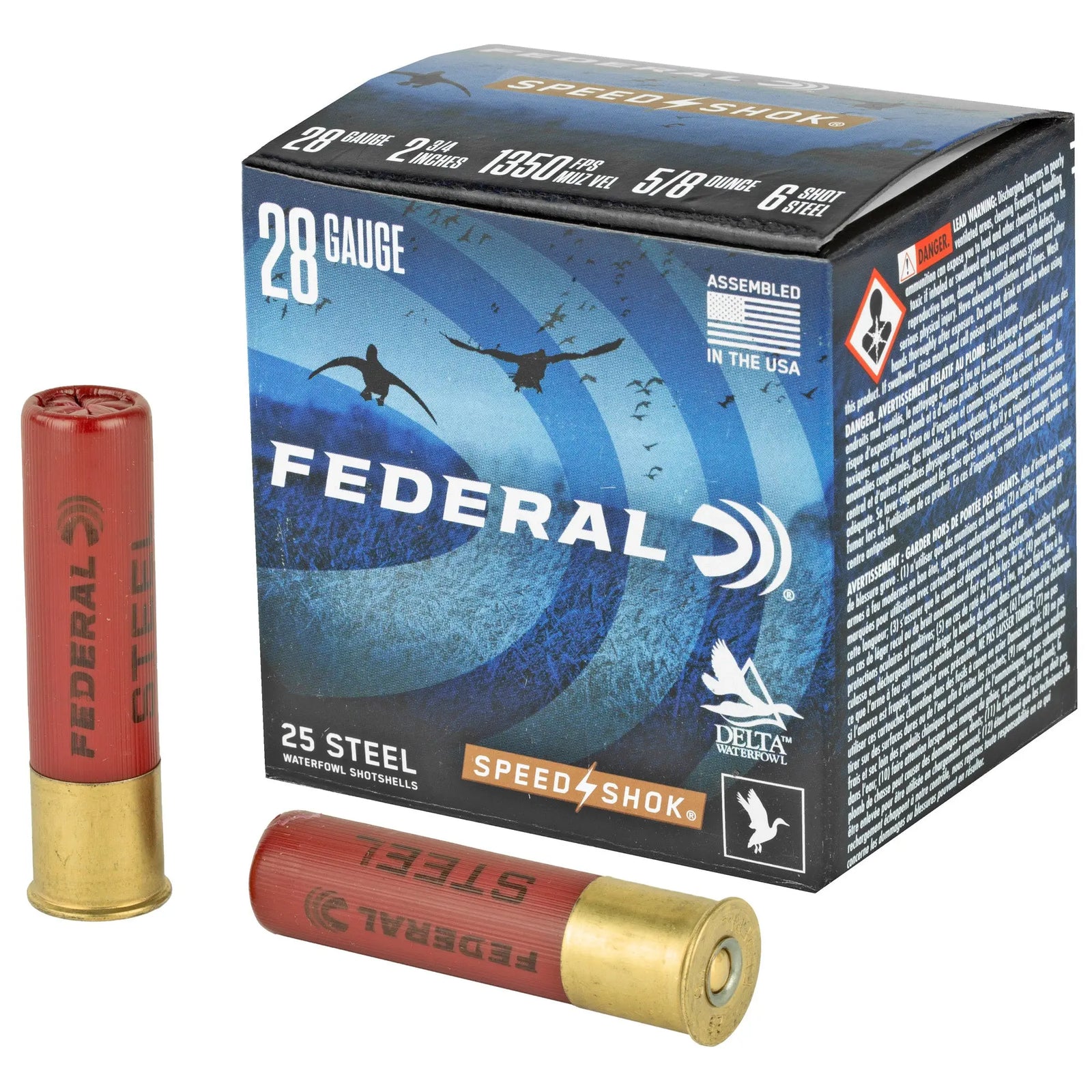FED SPEED-SHOK STEEL 28GA 2 3/4 # 6 - American Ordnance