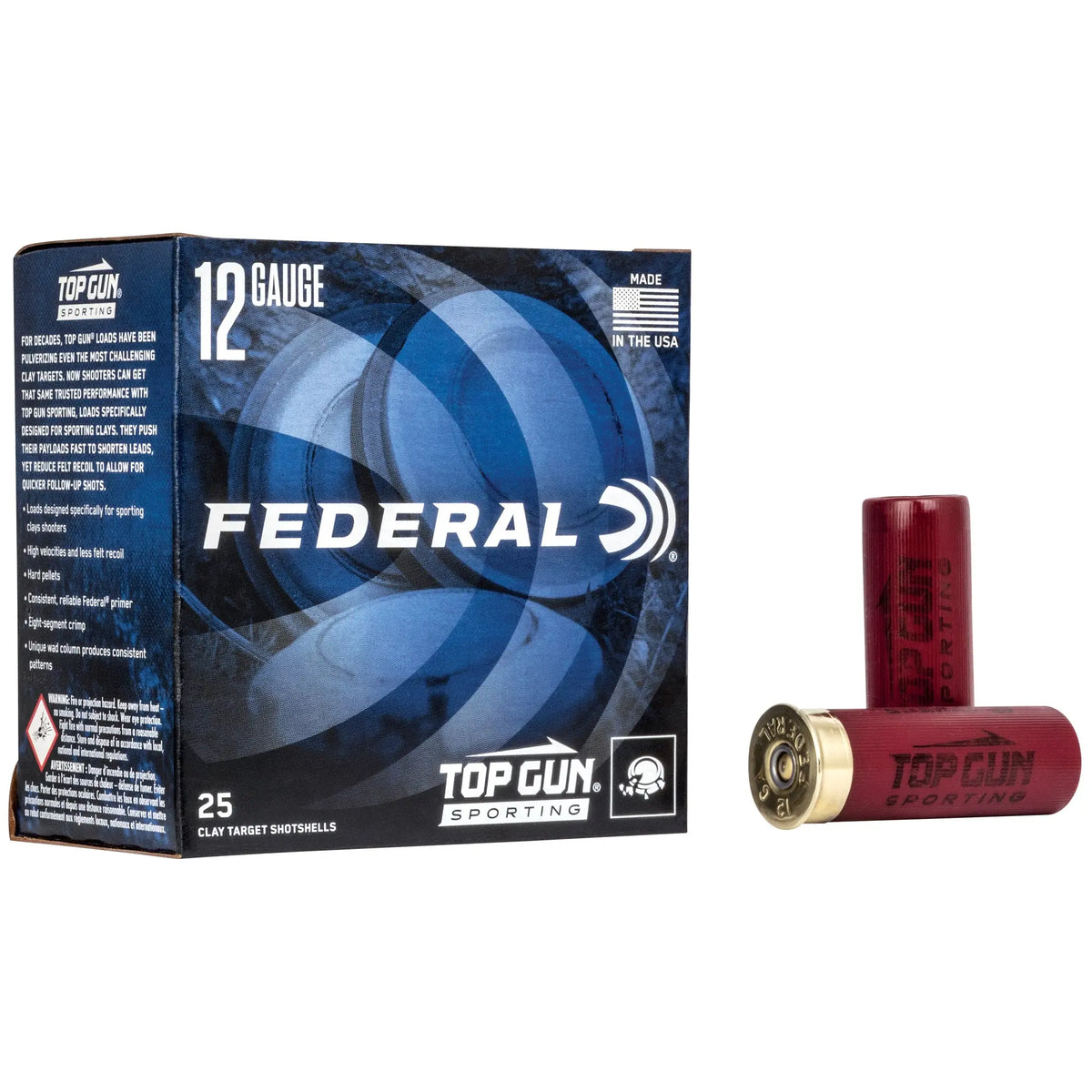 FED TOP GUN 12GA 2.75&quot; #7.5 1 OZ 25/ - American Ordnance