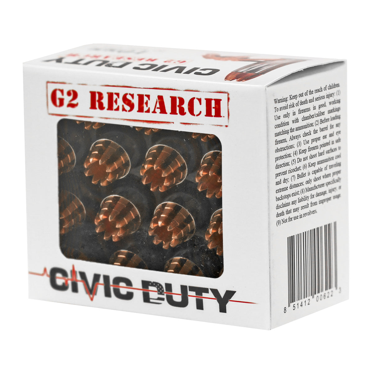 G2 RESEARCH CIVIC DUTY 10MM 122GR 20RD